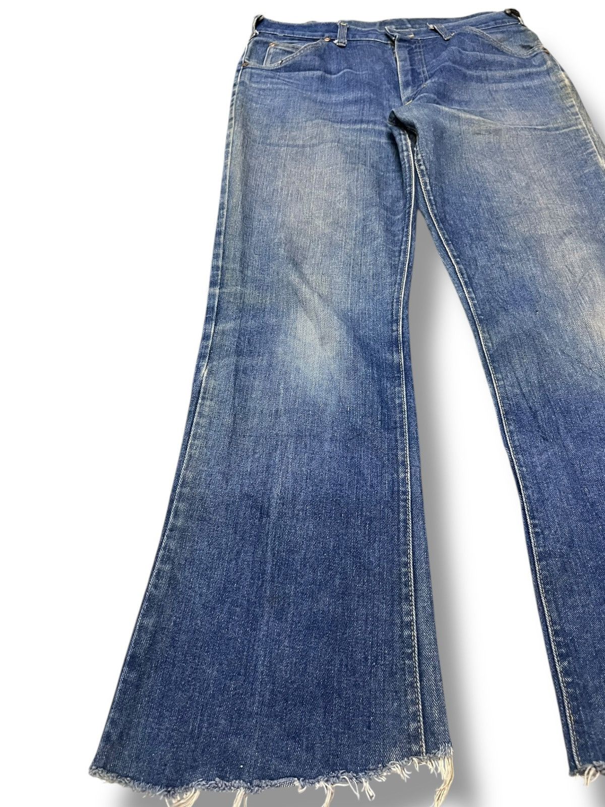 Beauty Beast × Le Grande Bleu (L.G.B.) Vintage Lee Riders Flare Bootcut Denim Size US 33 - 3 Thumbnail