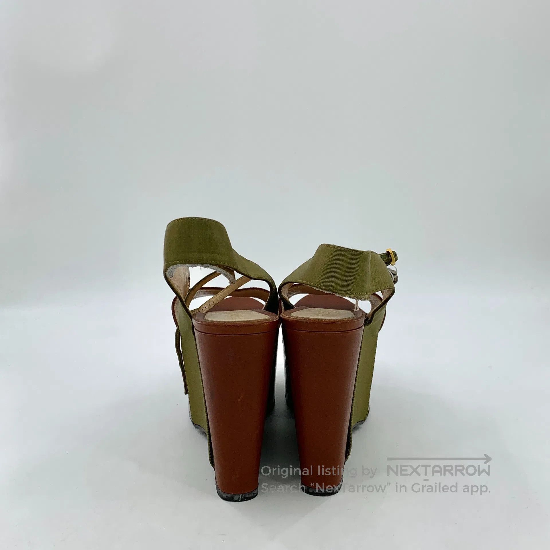 Fendi FENDI Colorful one-strap buckle design thick sole sandals| Size US 8.5 / IT 38.5 - 4 Thumbnail