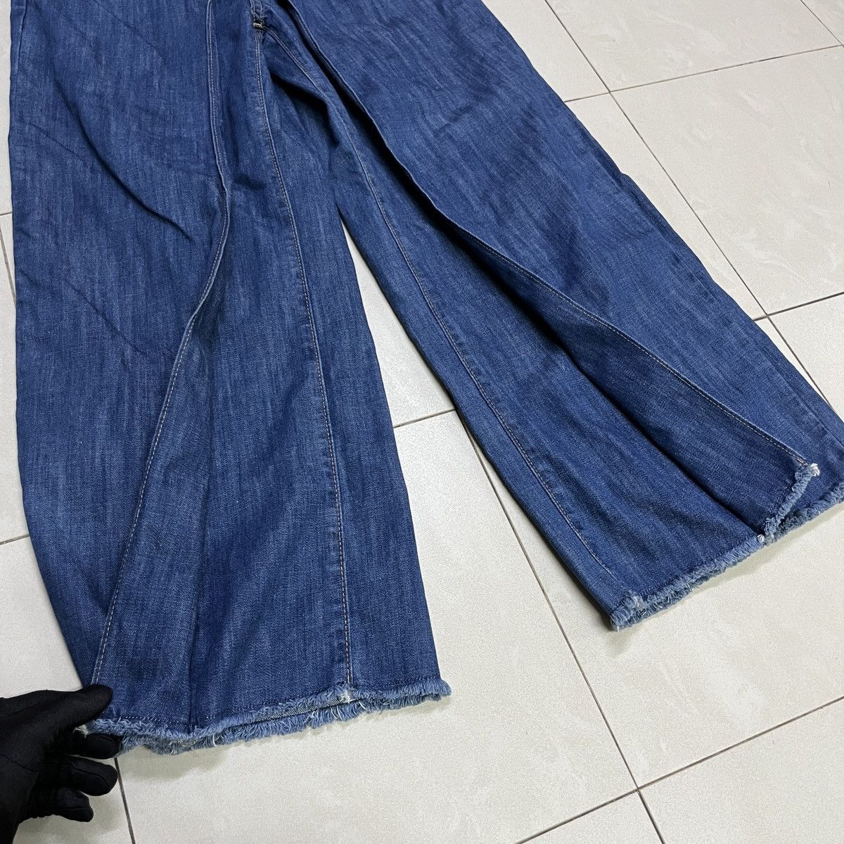 GU × Japanese Brand GU Pleated Baggy Jeans Size 27" / US 4 / IT 40 - 3 Thumbnail