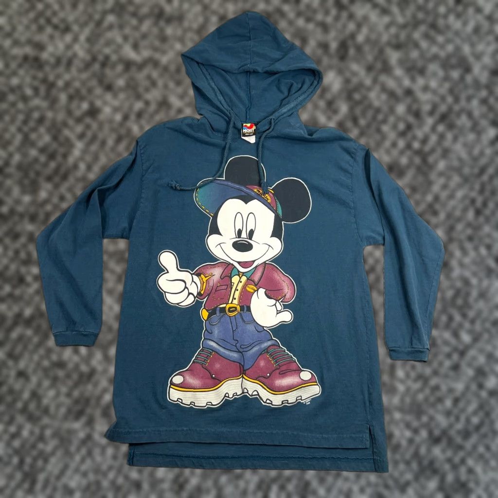 Mickey Unlimited VINTAGE Mickey Unlimited Hoodie Size M Blue Pullover Long Sleeve Jumbo Graphic Unisex Adults Size US M / EU 48-50 / 2 - 1 Thumbnail