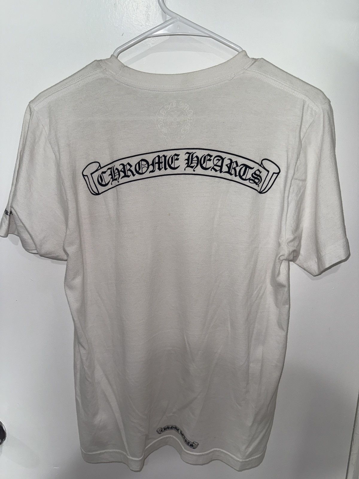 Chrome Hearts × Vintage Chrome Hearts Scroll Logo Pocket T-shirt