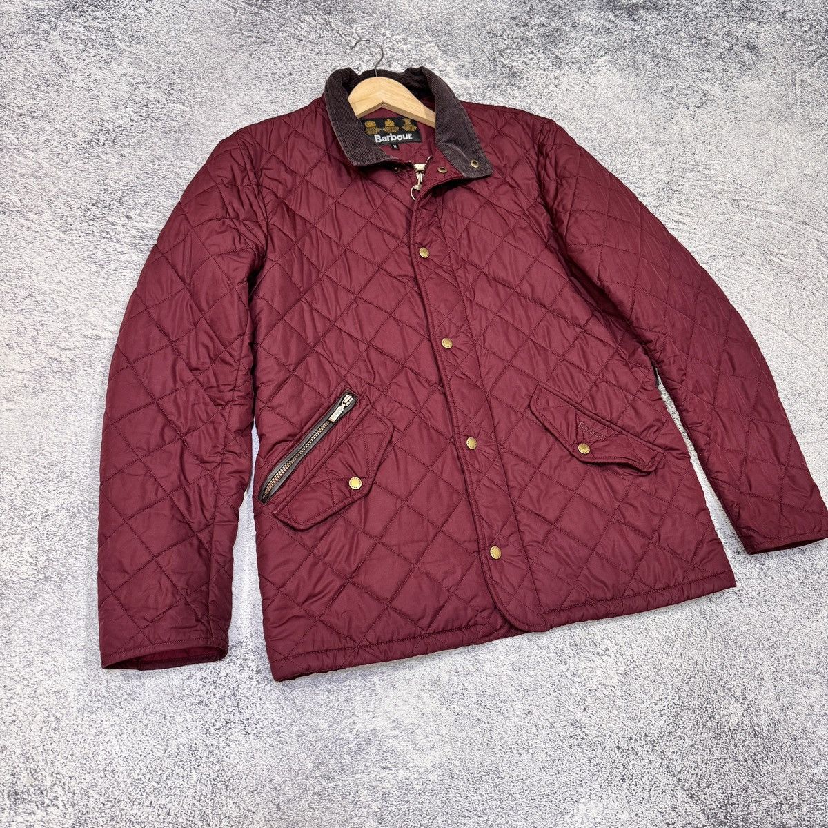 Barbour Barbour Chelsea Sportsquilt Burgundy M size Size US M / EU 48-50 / 2 - 2 Thumbnail