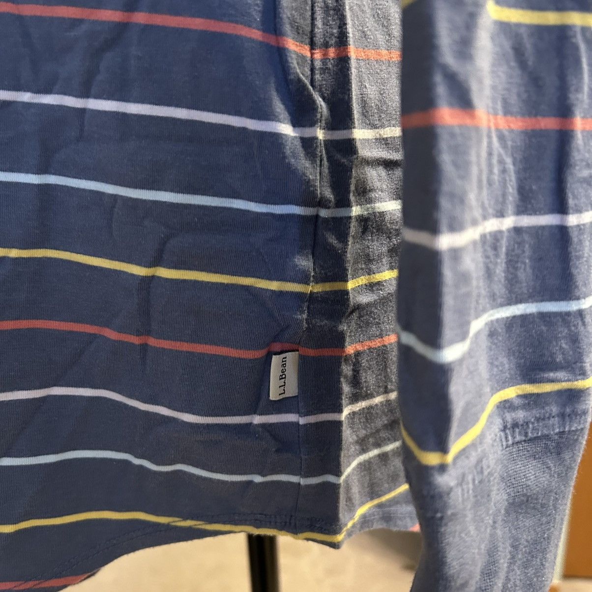 L.L. Bean L.L. Bean blue striped long sleeve cowl neck top size M Size M / US 6-8 / IT 42-44 - 6 Thumbnail