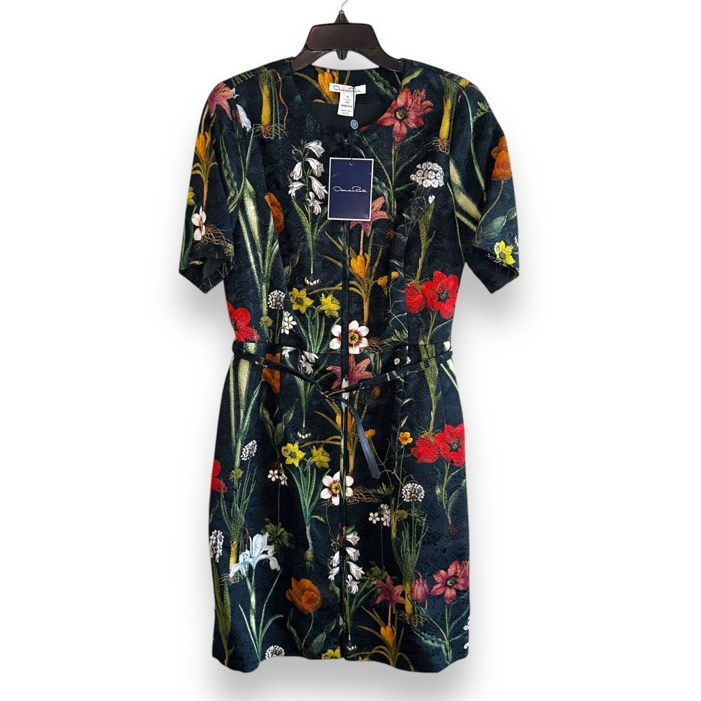Oscar De La Renta NWT Oscar De La Renta Floral Print Midi Length Dress Sz 12 Size XL / US 12-14 / IT 48-50 - 1 Thumbnail