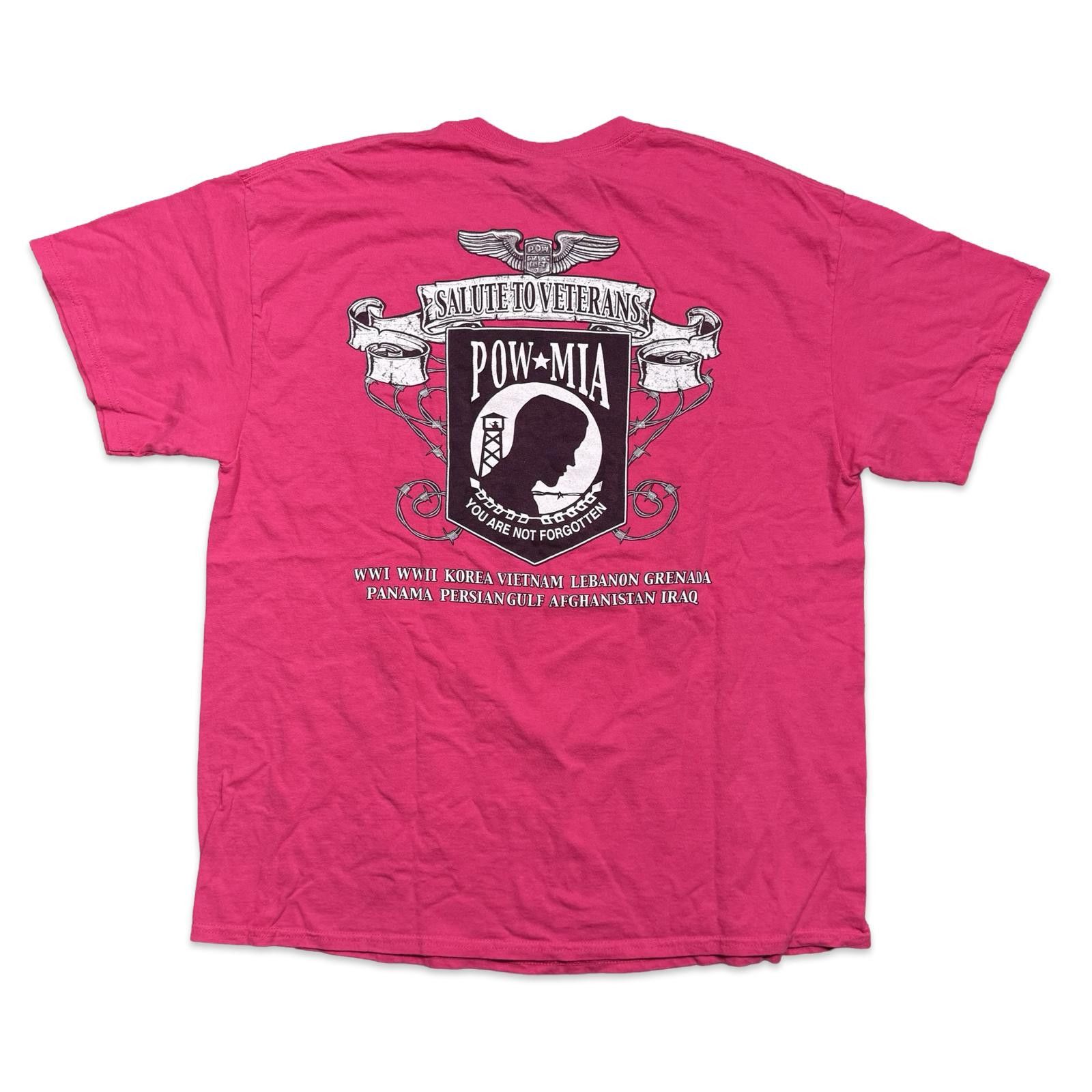 Gildan Rolling Thunder Veterans Daytona Beach Tribute Y2K T-Shirt Size US XL / EU 56 / 4 - 2 Thumbnail