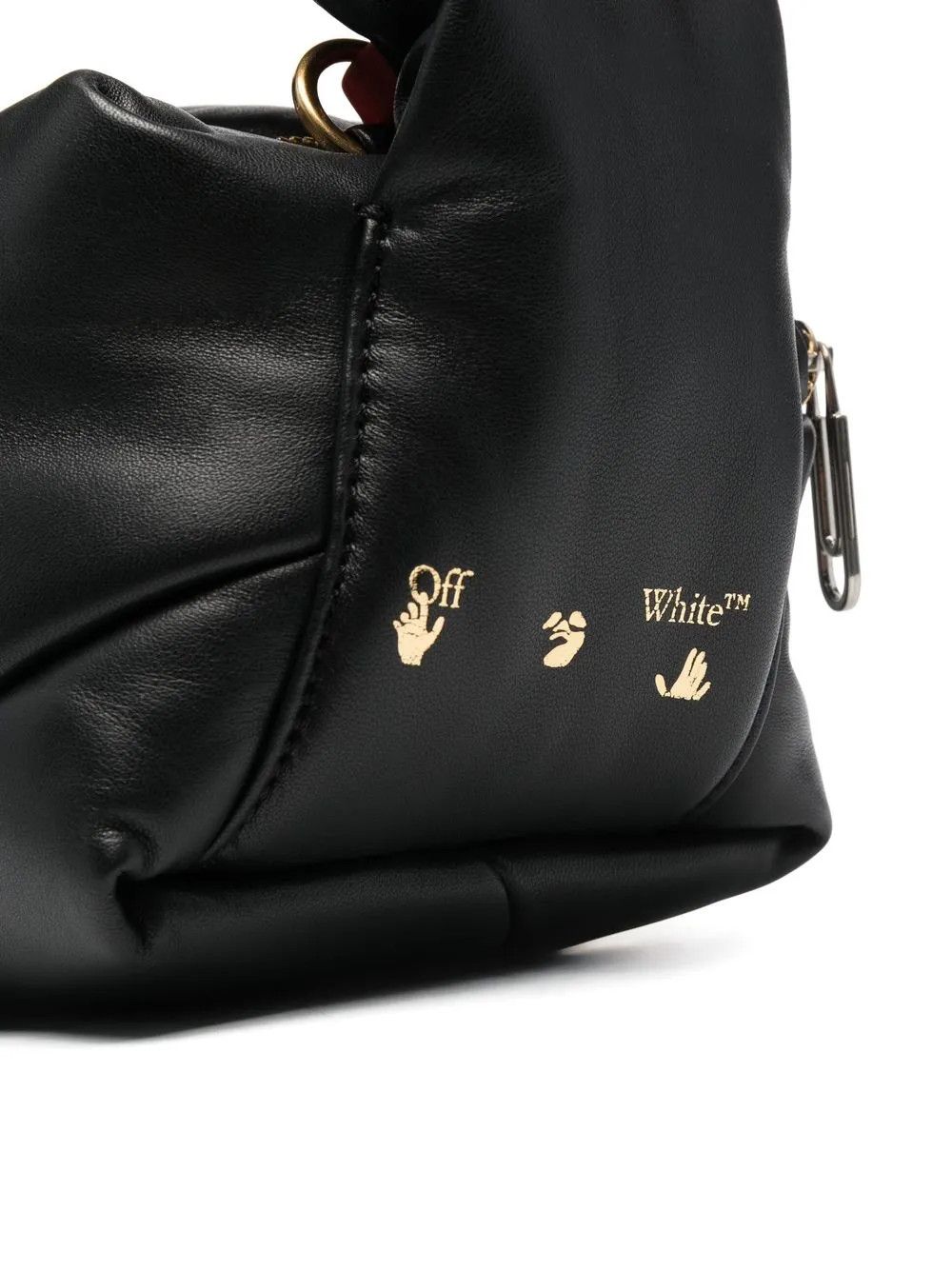 Off-White o1y1225 Size : OS / Leather Handbag in Black Size ONE SIZE - 3 Thumbnail