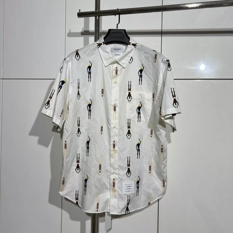 Thom Browne Thom Browne TB Short Sleeve Shirt - dmc Size US M / EU 48-50 / 2 - 1 Thumbnail