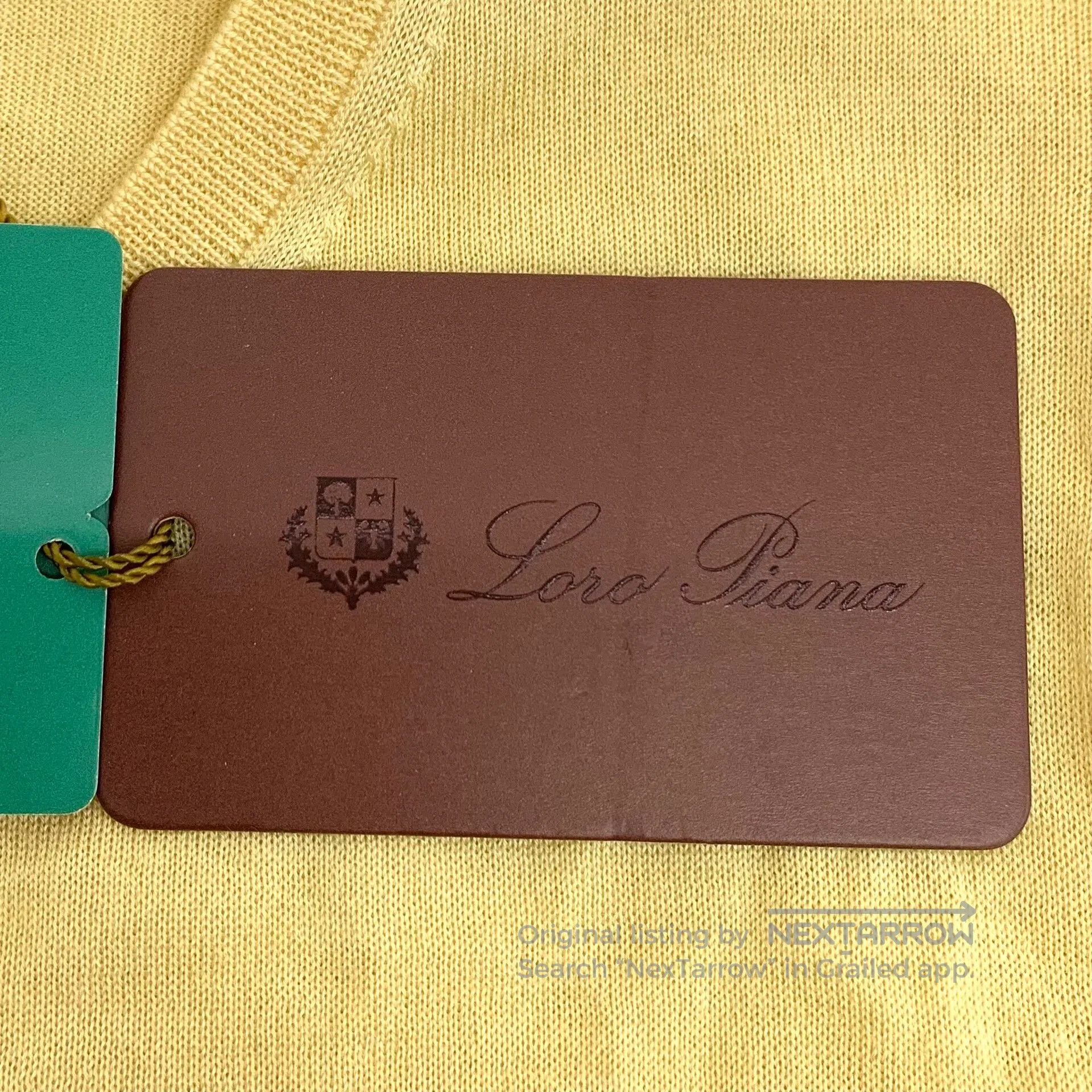 Loro Piana LORO PIANA Yellow Cashmere Round Neck Single Breasted Long Size S / US 4 / IT 40 - 6 Thumbnail