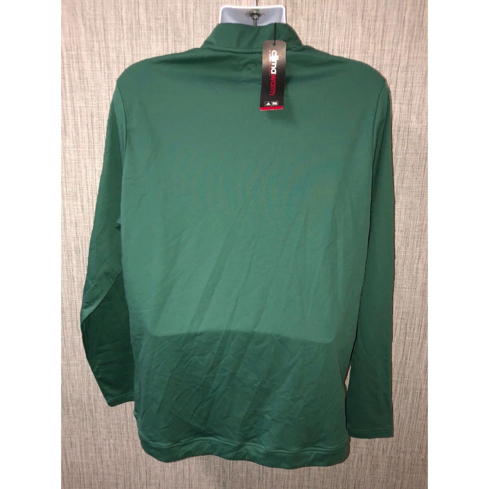 Adidas Adidas Climawarm Mens Green/Gray 1/2 Zip Pullover Jacket Size XL NEW Size US XL / EU 56 / 4 - 4 Thumbnail
