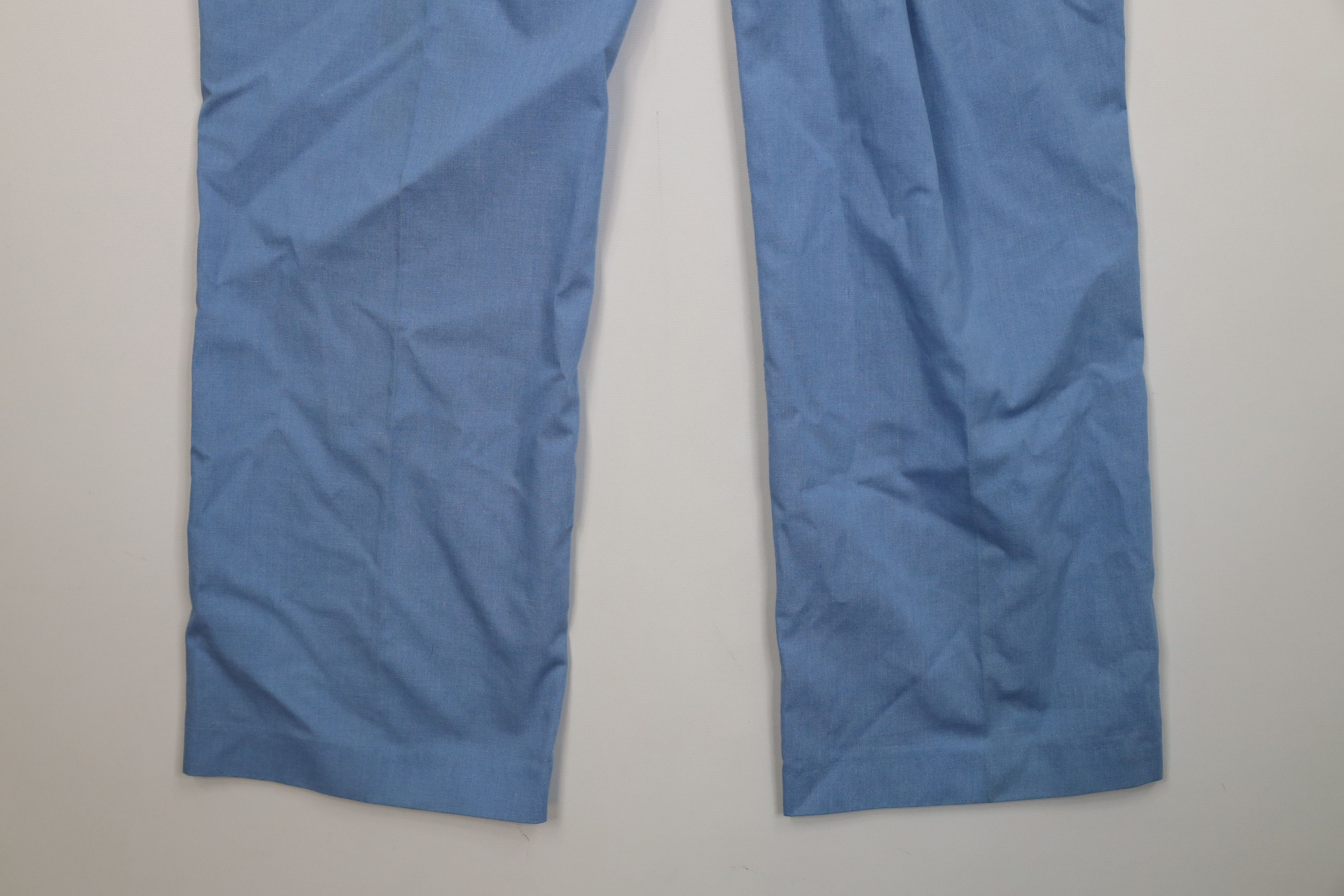 Vintage Vintage 70s Streetwear Chambray Flared Wide Leg Chino Pants Size US 32 / EU 48 - 14 Thumbnail