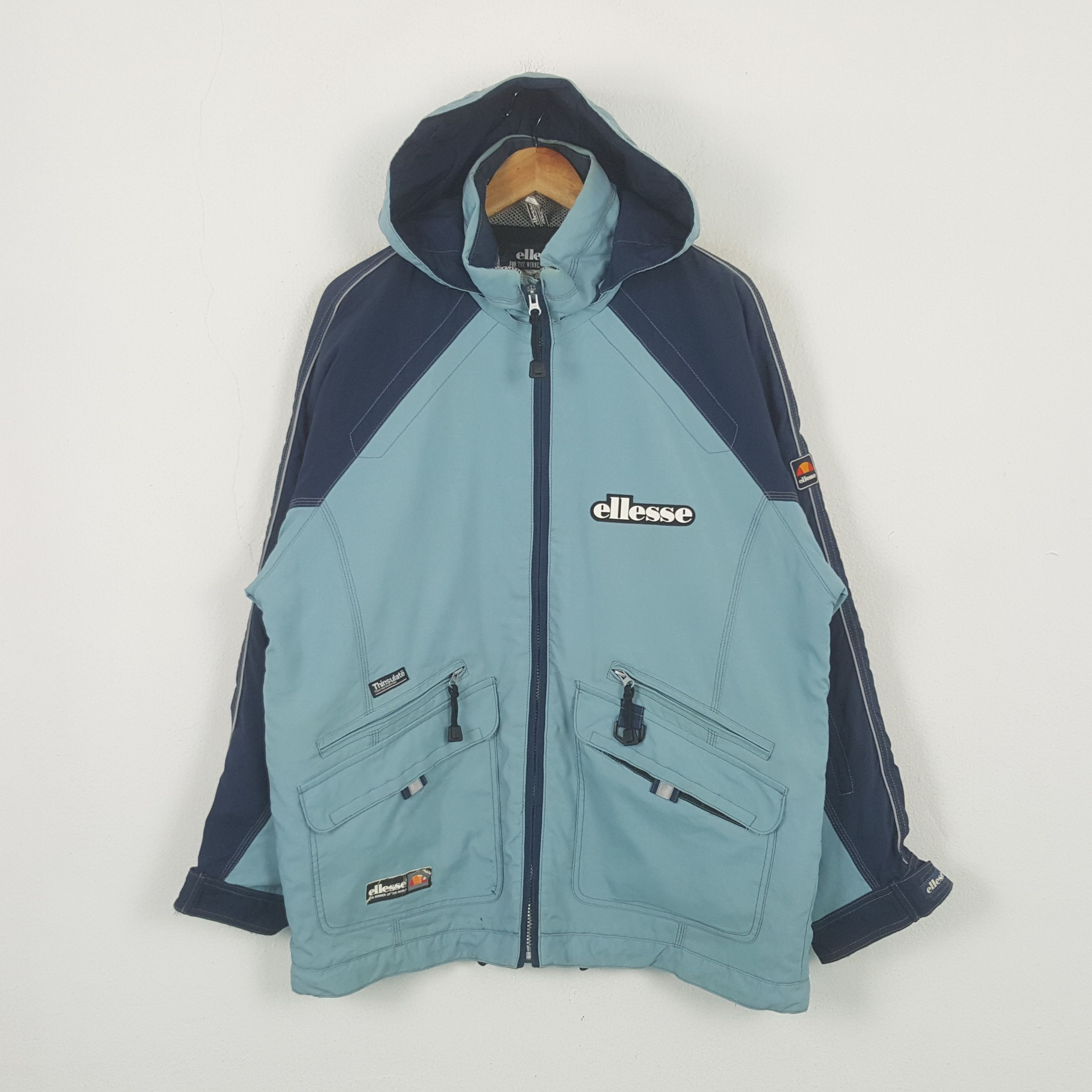 Ellesse Vintage Ellesse Outdoor Hoodies Jacket RR23 Size US XL / EU 56 / 4 - 1 Thumbnail