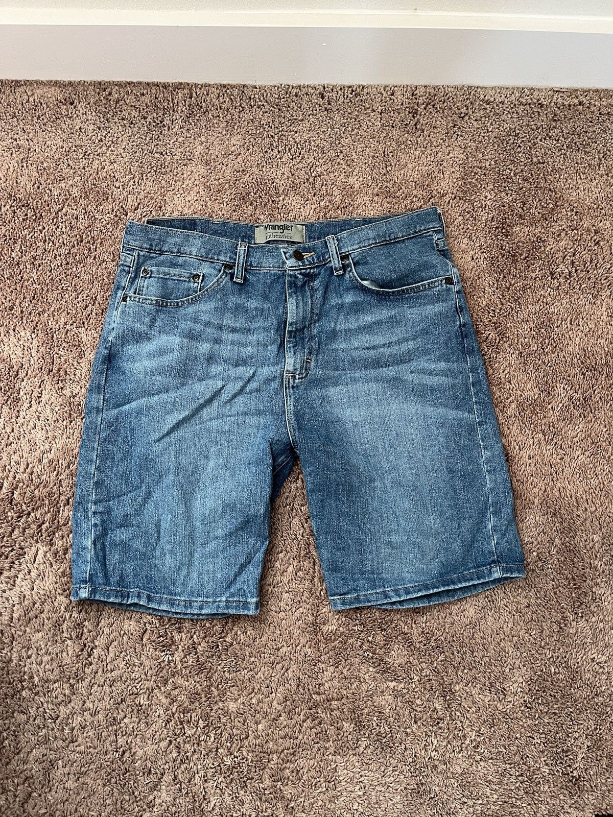 Wrangler Light Blue Jorts Size US 34 / EU 50 - 1 Thumbnail