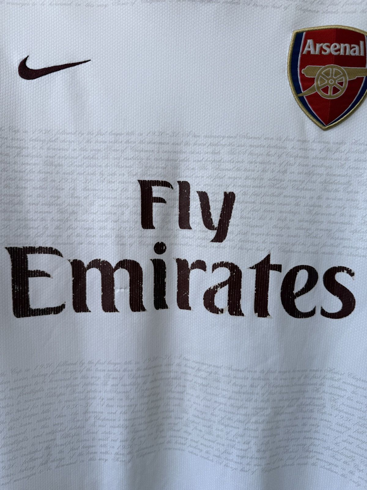 Nike ARSENAL LONDON 2007 2008 AWAY FOOTBALL SOCCER JERSEY NIKE Size US XXL / EU 58 / 5 - 7 Thumbnail
