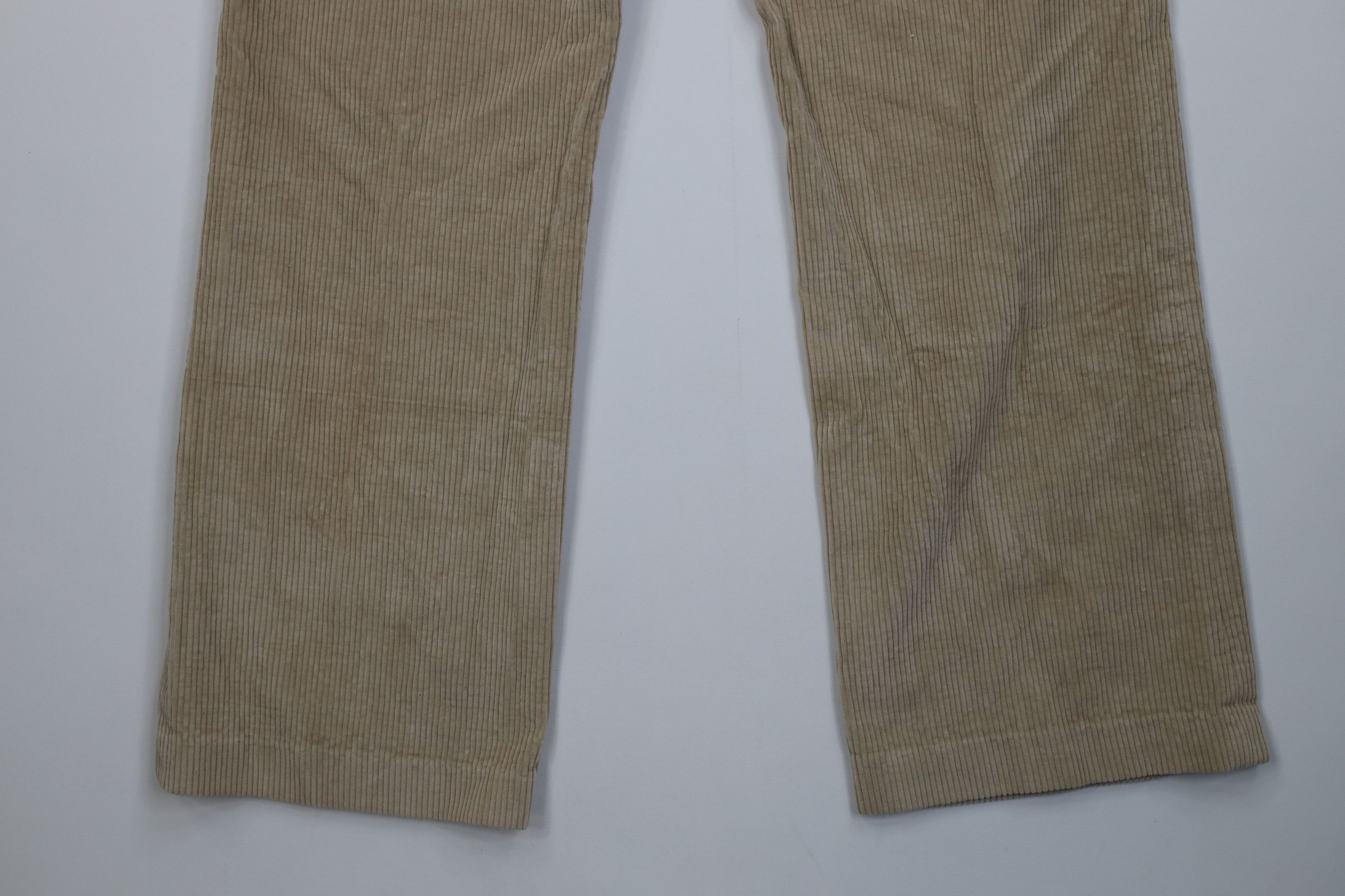 Vintage Vintage 70s Streetwear Wide Leg Corduroy Chino Pants Beige Size US 32 / EU 48 - 14 Thumbnail