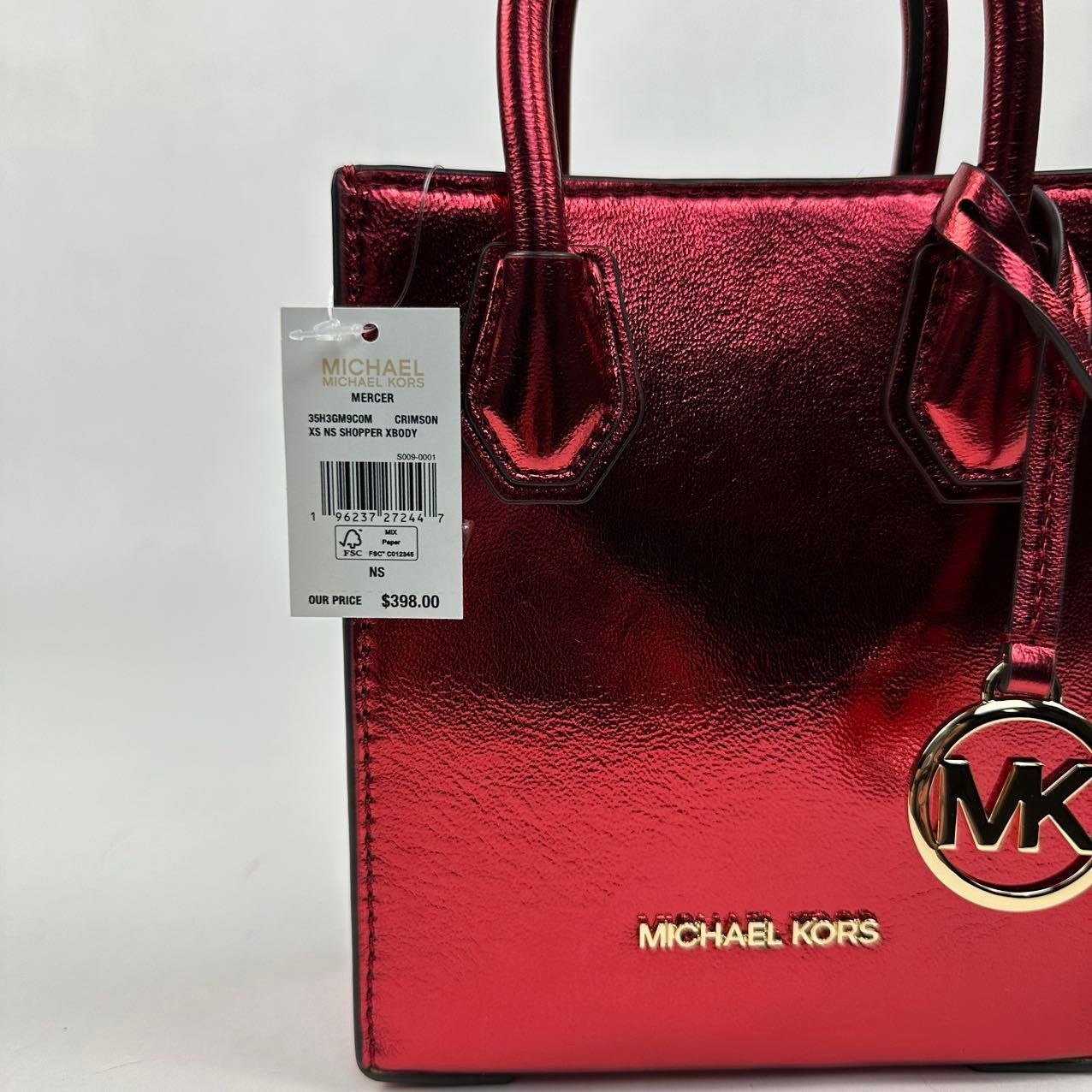 Michael Kors MICHAEL KORS 35H3GM9C0M Mercer Extra-Small Patent Crossbody Size ONE SIZE - 8 Thumbnail