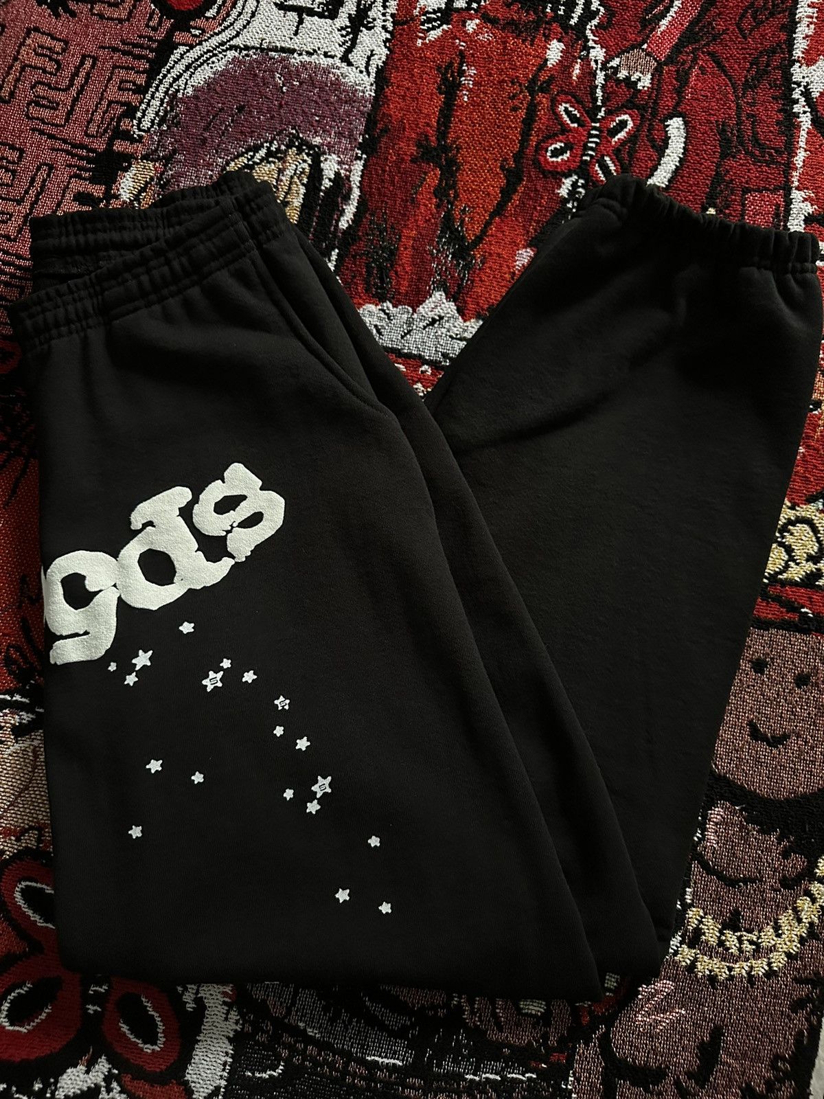 Young Thug Spider worldwide - black / white sweatpants | Grailed