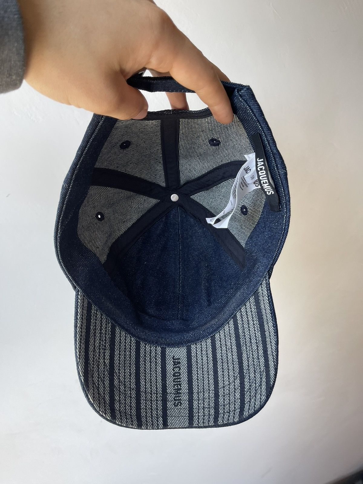Jacquemus Jacquemus Denim Gadjo Cap w/ Tags - Blue Hats jeans Size ONE SIZE - 5 Thumbnail