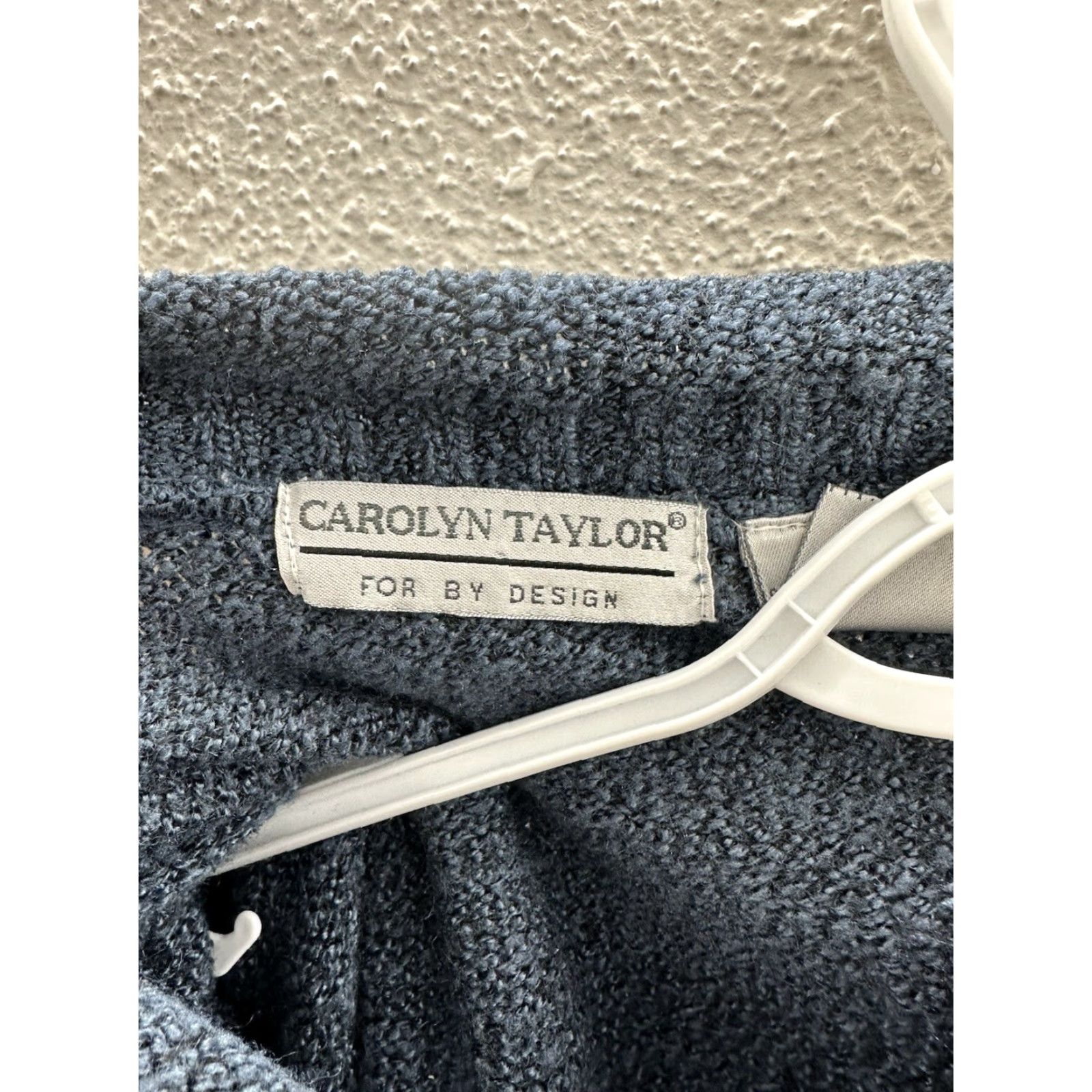 Vintage Carolyn Taylor Womens Sweater Blue V-Neck Long Sleeve Small Knit Pullover Clothing Mens? Size S / US 4 / IT 40 - 4 Thumbnail