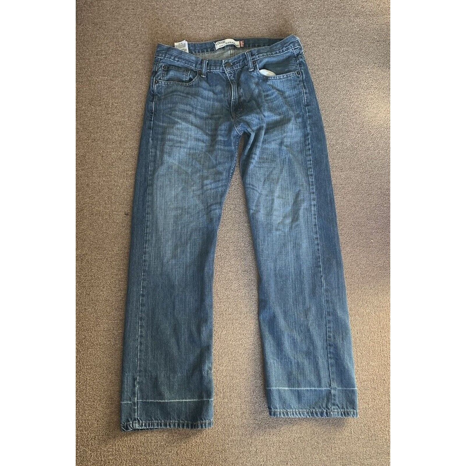 Levi's Levi’s 569 Men’s Loose Fit Straight Leg Blue Jeans 34x34 Size US 34 / EU 50 - 1 Thumbnail