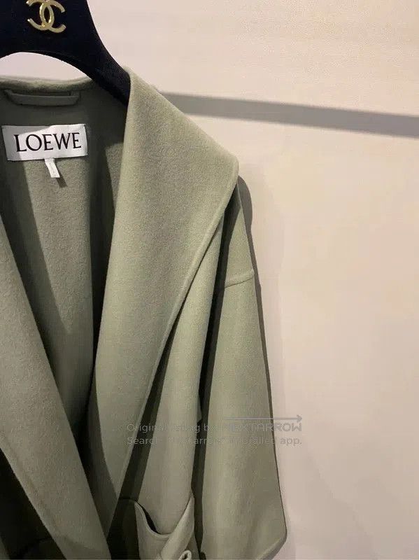 Loewe Green Cashmere Women's Coat .