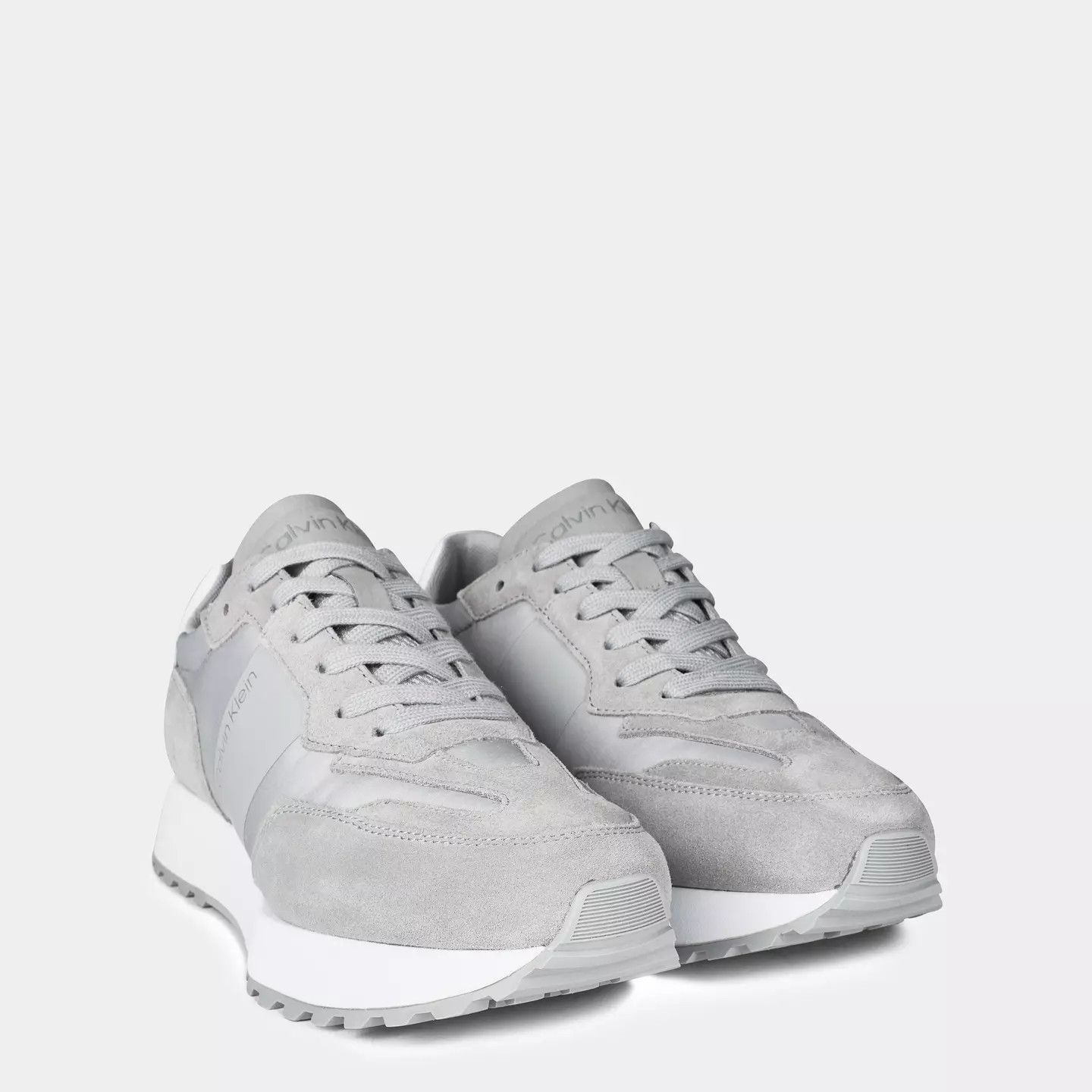 Calvin Klein o1g2r1mq0426 Suede Trainers in Grey/White Size US 7 / EU 40 - 4 Thumbnail