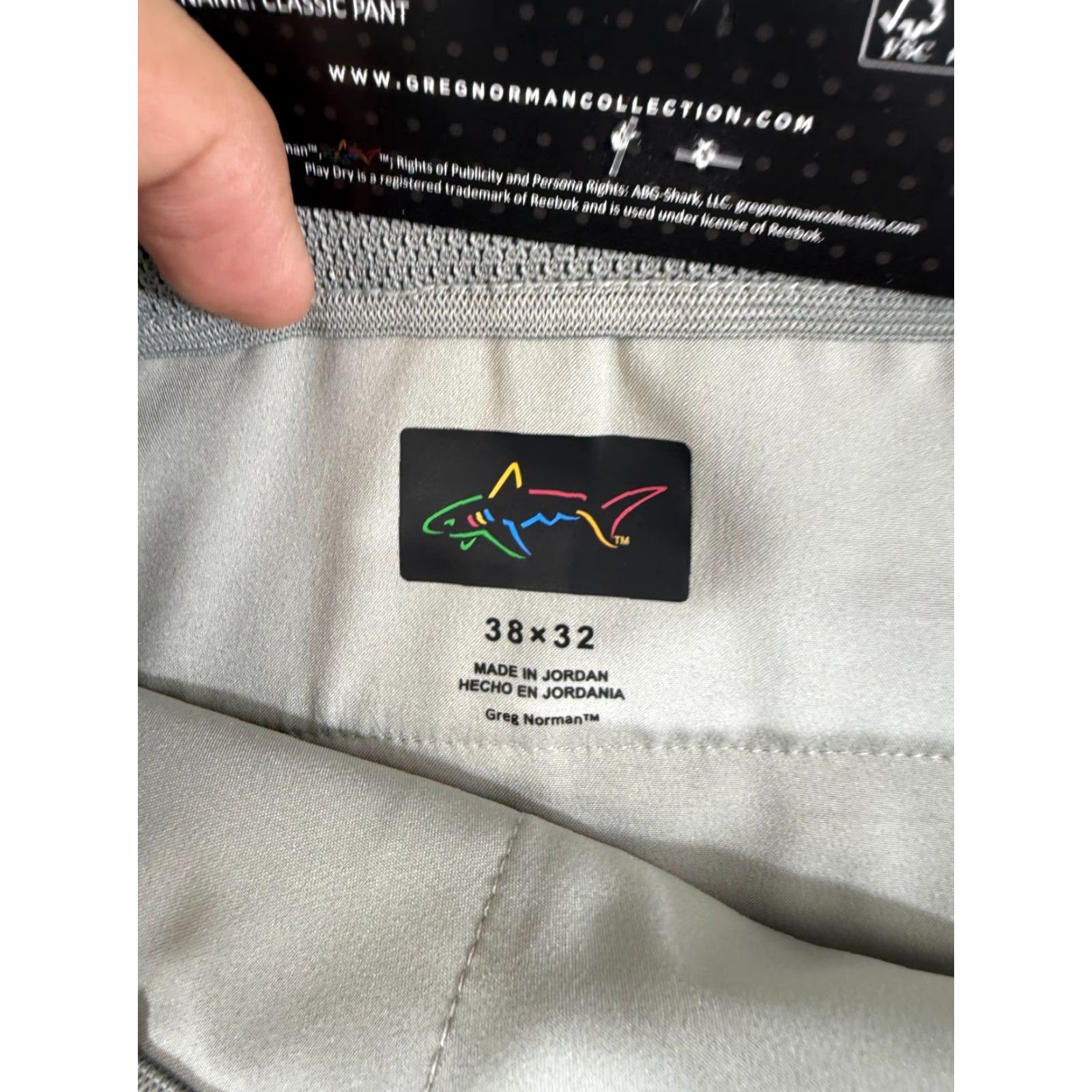 Vintage Greg Norman Pants Mens 38x32 Crusted Gravel Green Classic Stretch Golf Chino NWT Size US 38 / EU 54 - 5 Thumbnail