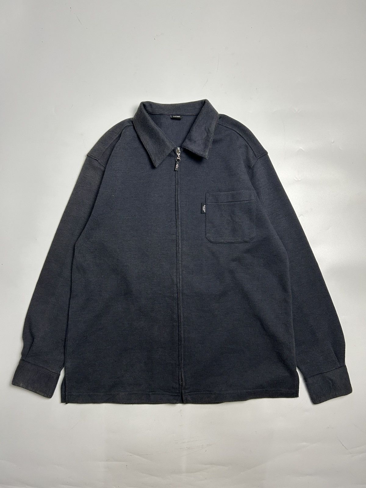 Japanese Brand × Y's × Yohji Yamamoto YOHJI YAMAMOTO SACSNY ZIPPER LONG SLEEVE COLLAR SHIRT Size US M / EU 48-50 / 2 - 1 Thumbnail