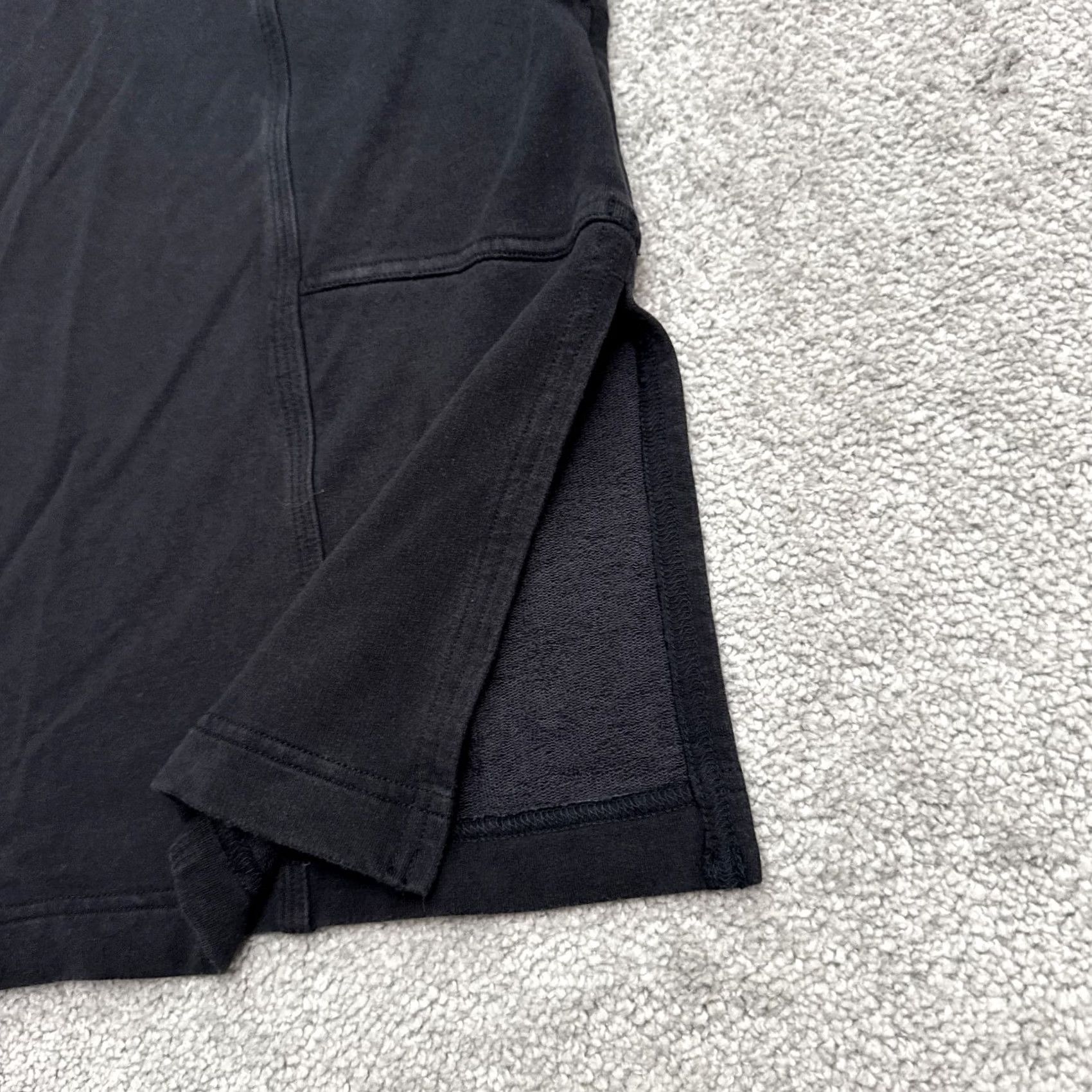 Athleta Athleta Cabana Tunic Hoodie Shift Dress Womens XXS Black Short Sleeve Casual Shirt/Shift Dress Womens XS? Size XXS / US 00 / IT 34 - 6 Thumbnail