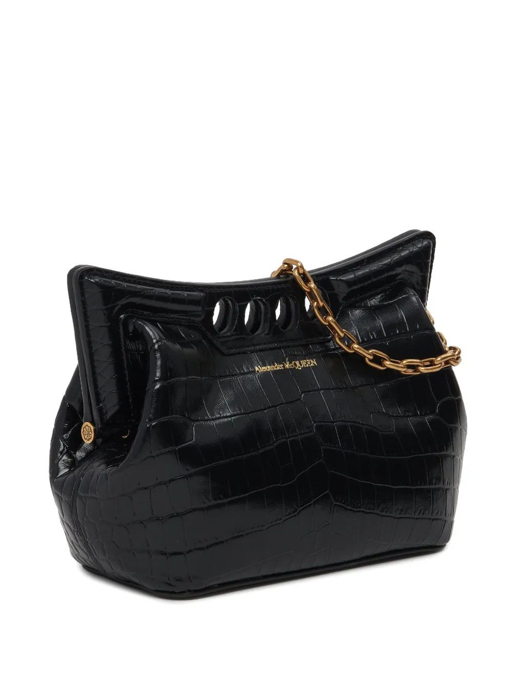 Alexander McQueen o1w1db10925 Size: OS/The Peak Bag Small in Black Size ONE SIZE - 3 Thumbnail