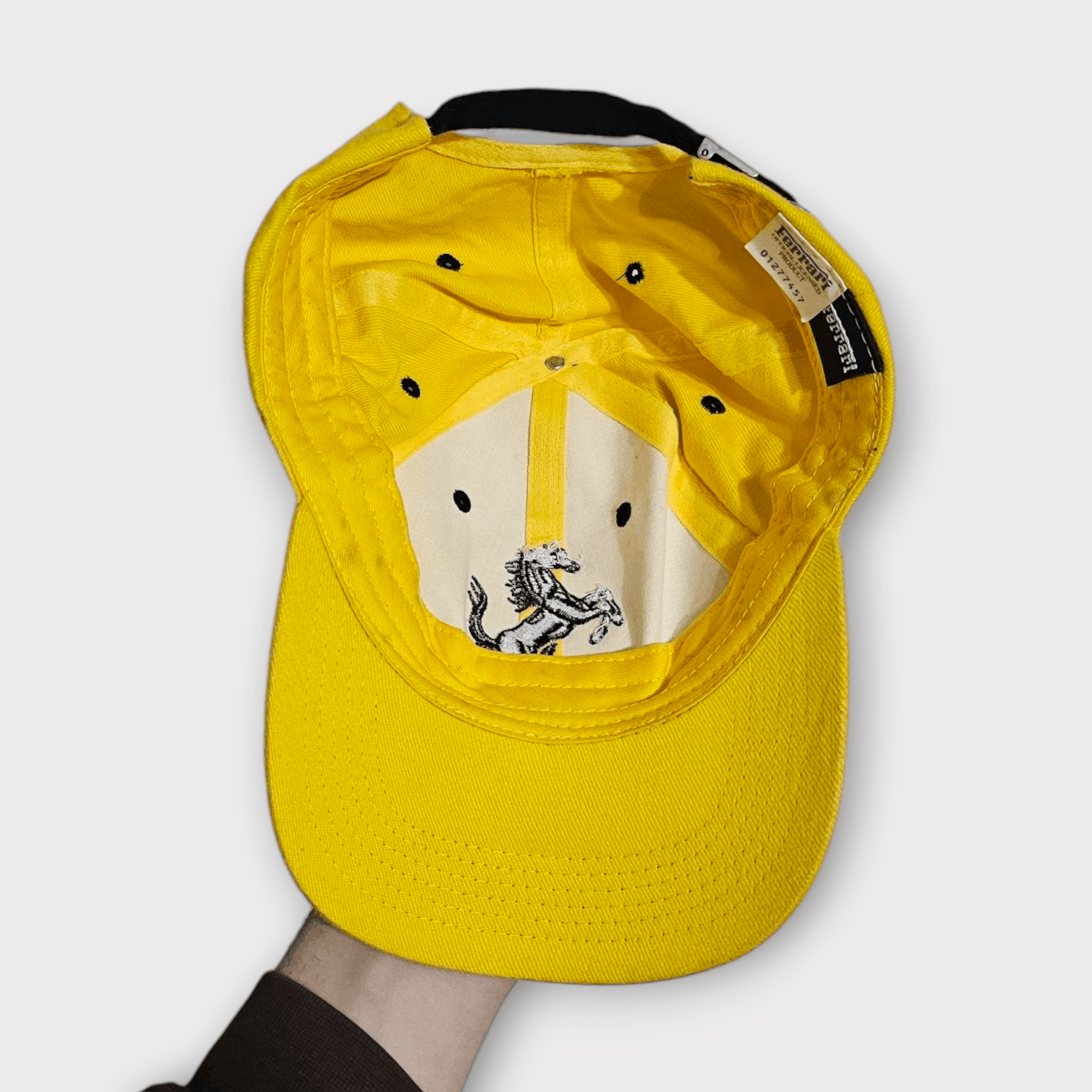 Ferrari × Vintage Ferrari Rare Yellow 90's Hat Size ONE SIZE - 6 Thumbnail