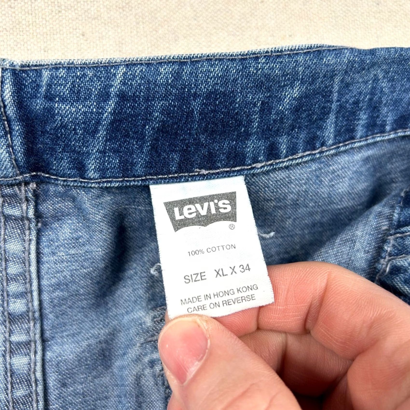 Levi's VINTAGE Levi's Silvertab Jeans Mens XLx34 Jeans 90s Grunge Wide-Leg Blue Denim Cotton Regular Mens XLx34 Size US 36 / EU 52 - 4 Thumbnail