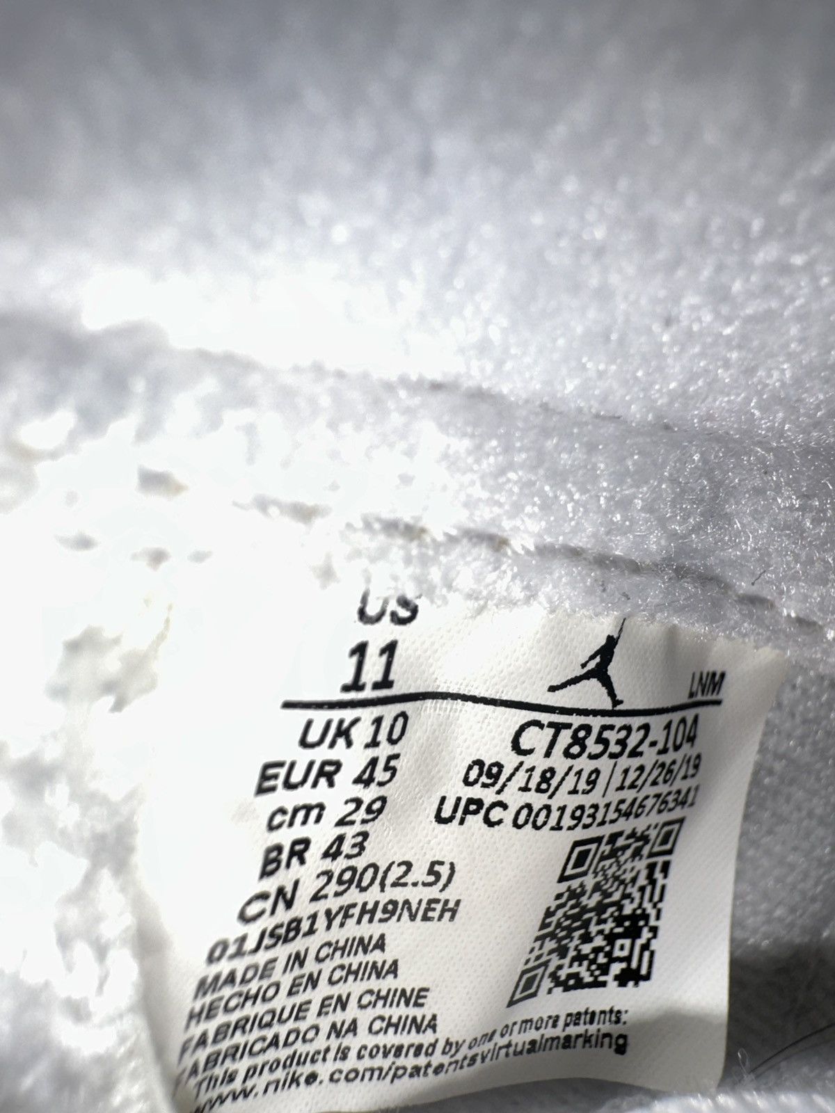 Jordan Brand Jordan 3 retro UNC Size US 11 / EU 44 - 7 Thumbnail