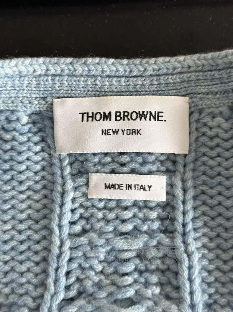 Thom Browne Thom Browne Teal cashmere cardigan Size US M / EU 48-50 / 2 - 3 Thumbnail