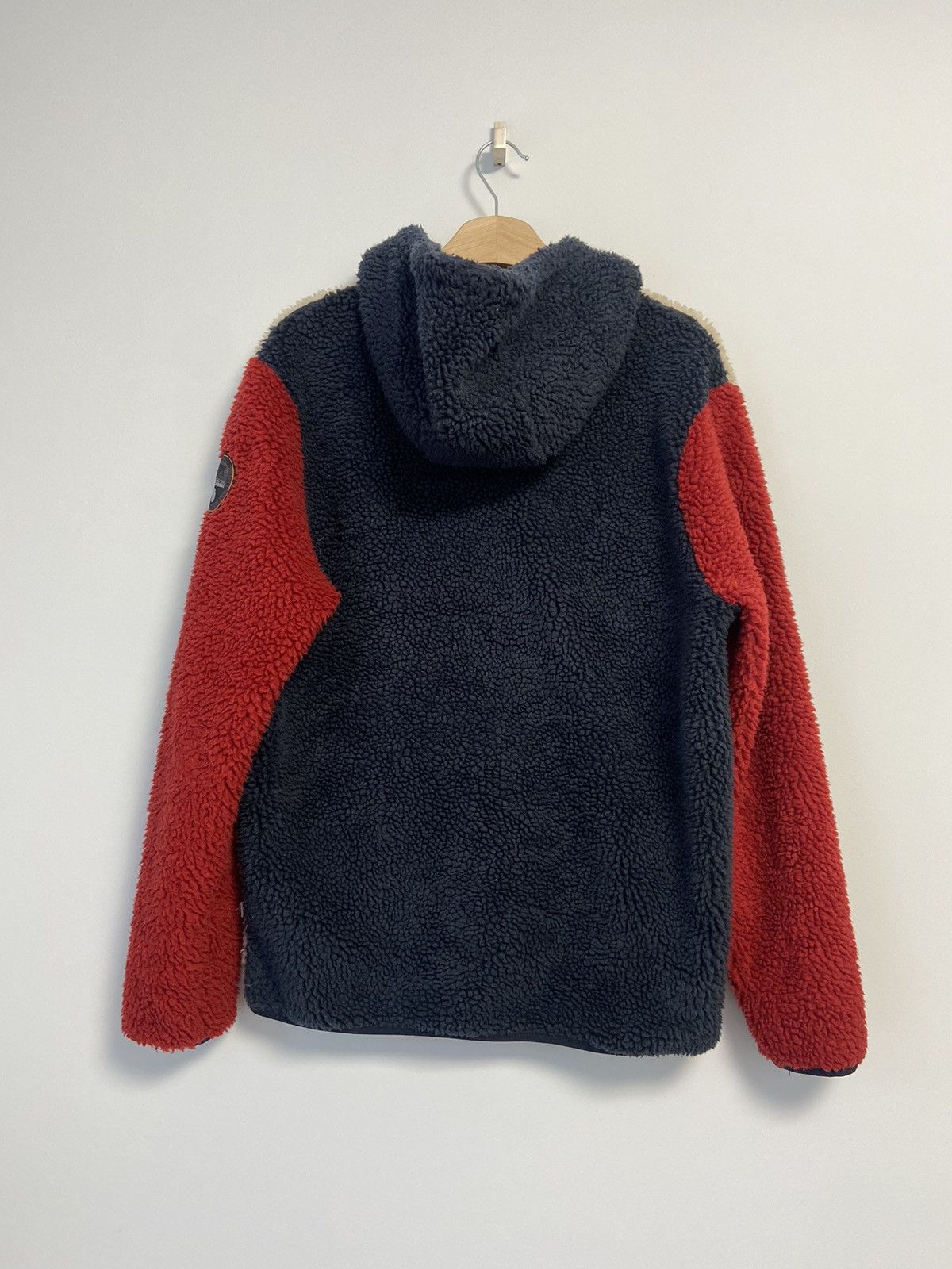 Napapijri VINTAGE NAPAPIJRI SHERPA FLEECE PULLOVER JACKET Size US L / EU 52-54 / 3 - 14 Thumbnail