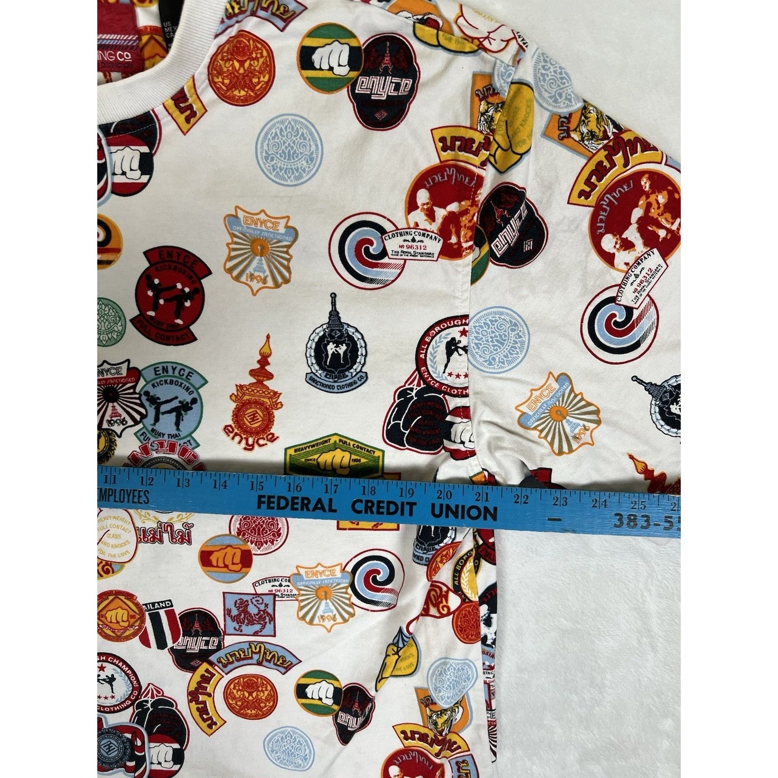 Enyce Vintage Enyce T-Shirt Y2K All Over Print Size XL Boxing Size US XL / EU 56 / 4 - 7 Thumbnail