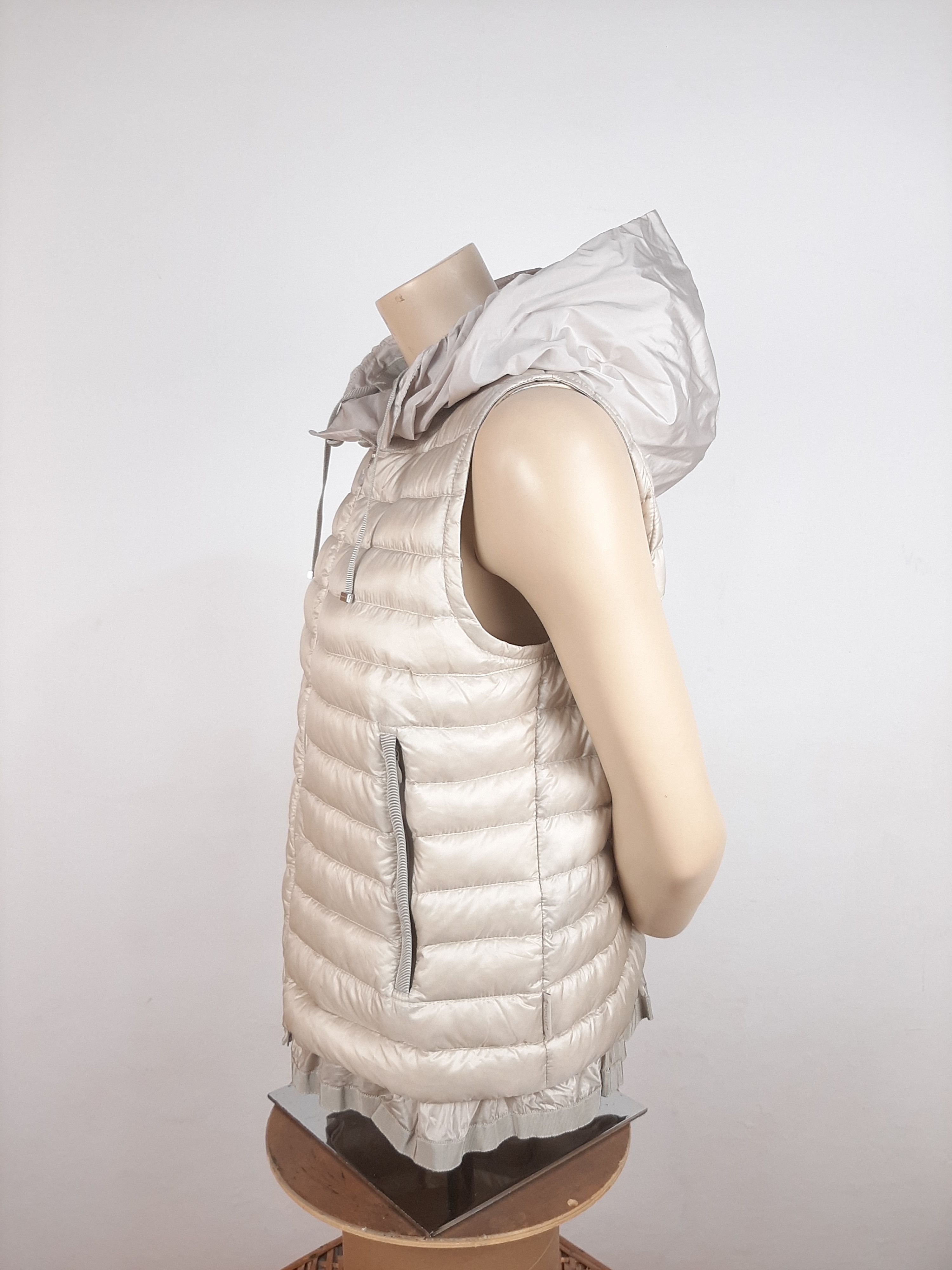 Moncler Moncler Lucila Gilet Off White Women's Size 4 Down Vest Size XL / US 12-14 / IT 48-50 - 4 Thumbnail