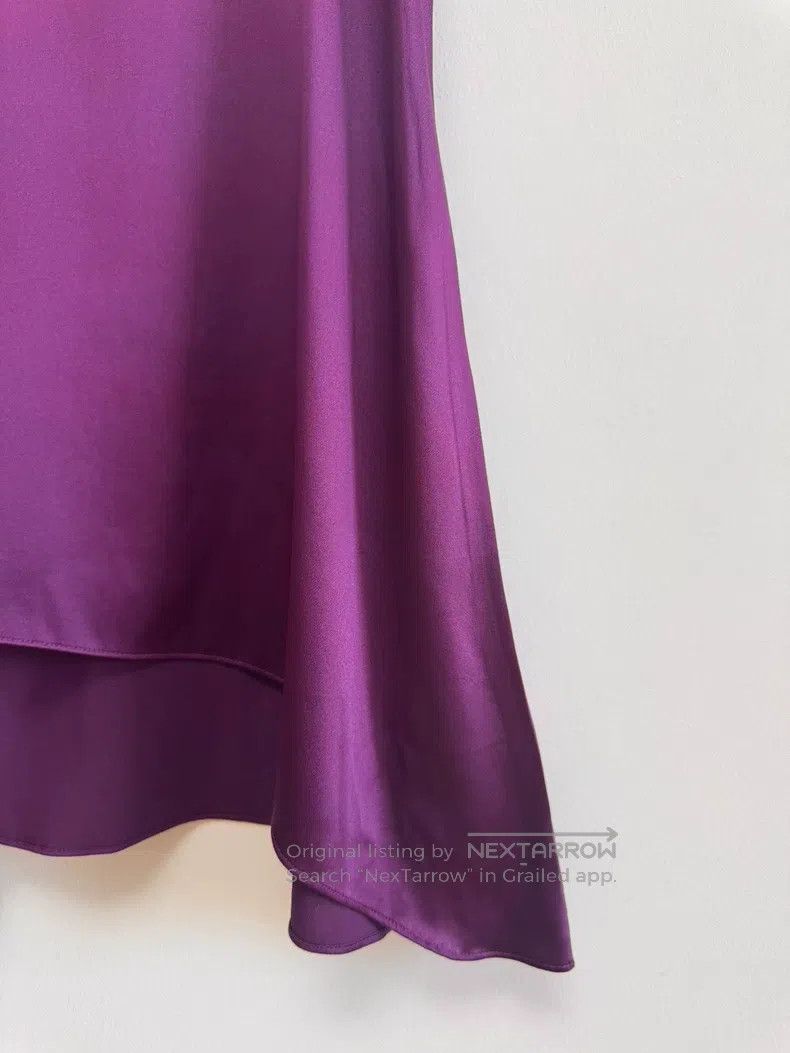 Brunello Cucinelli Brunello Cucinelli Noble Purple Silk Vest Size XXS / US 00 / IT 34 - 7 Thumbnail