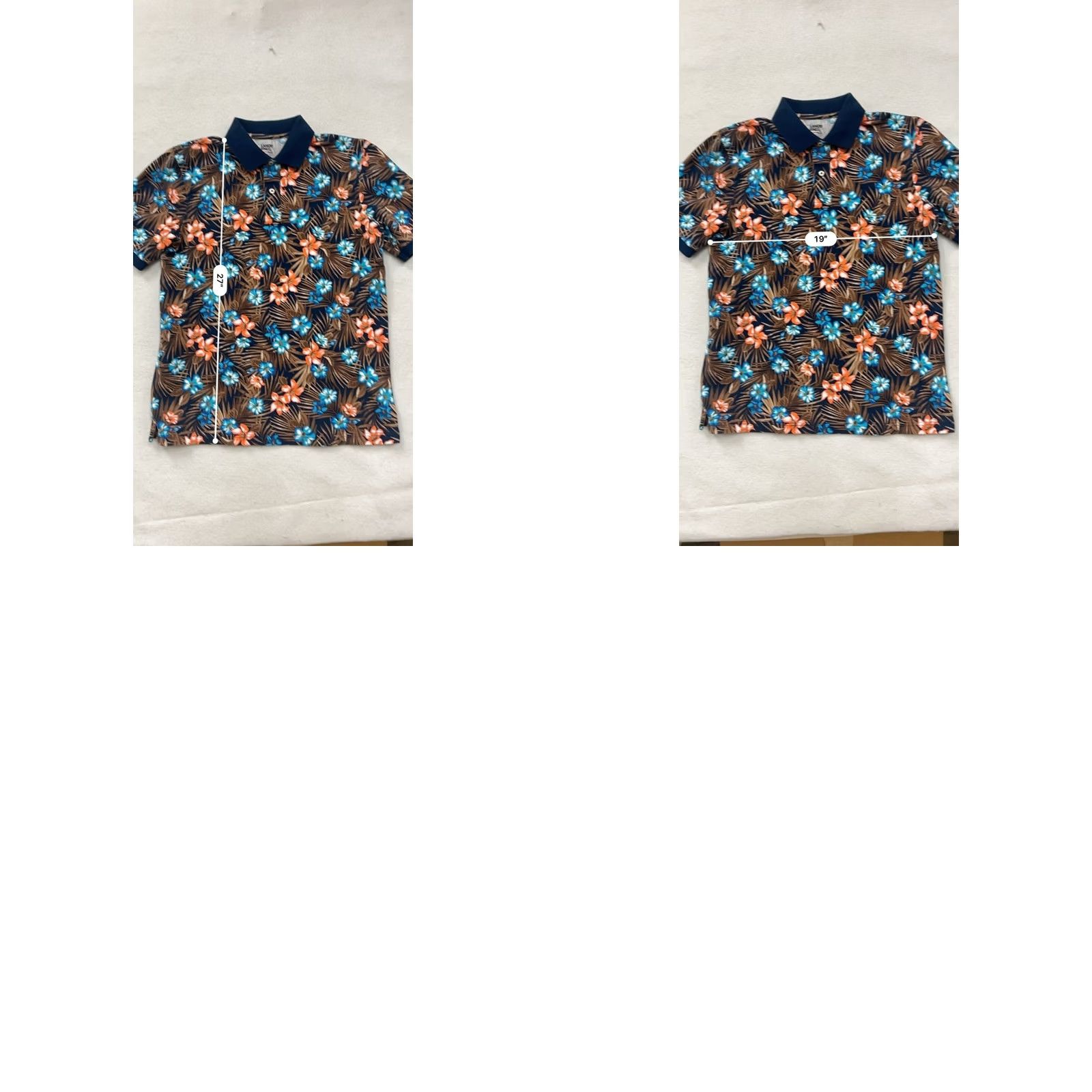 Lands' End Mens Lands' End Floral Polo Shirt Medium #6948 - Pre-Owned Like New Size US M / EU 48-50 / 2 - 8 Thumbnail