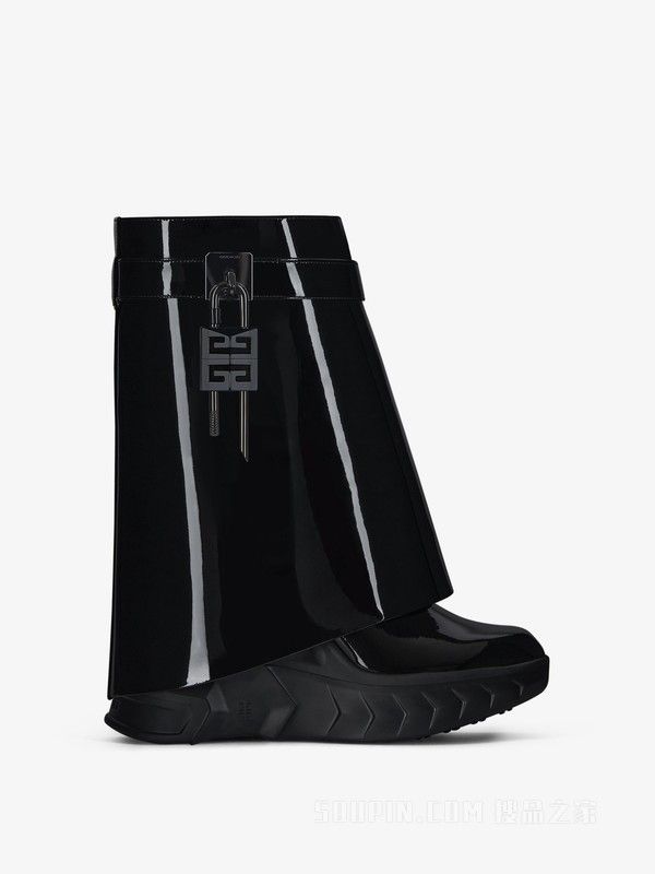 o1w1db10525 Shark Lock Moto Boots in Black