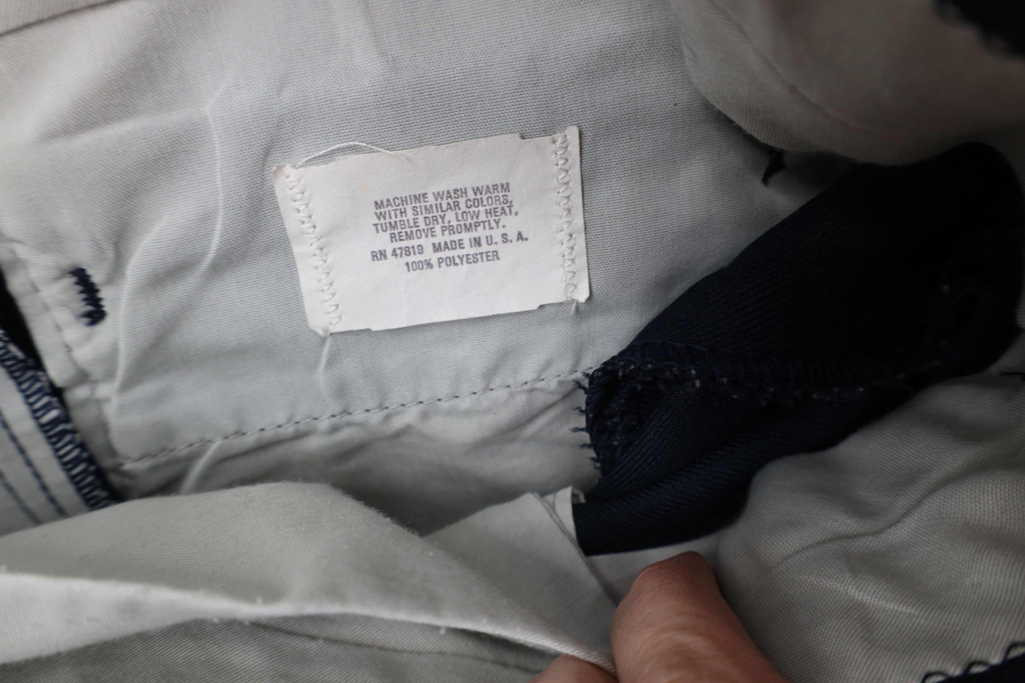 Vintage Vintage 70s Streetwear Flared Wide Leg Chino Pants Blue USA Size US 36 / EU 52 - 7 Thumbnail