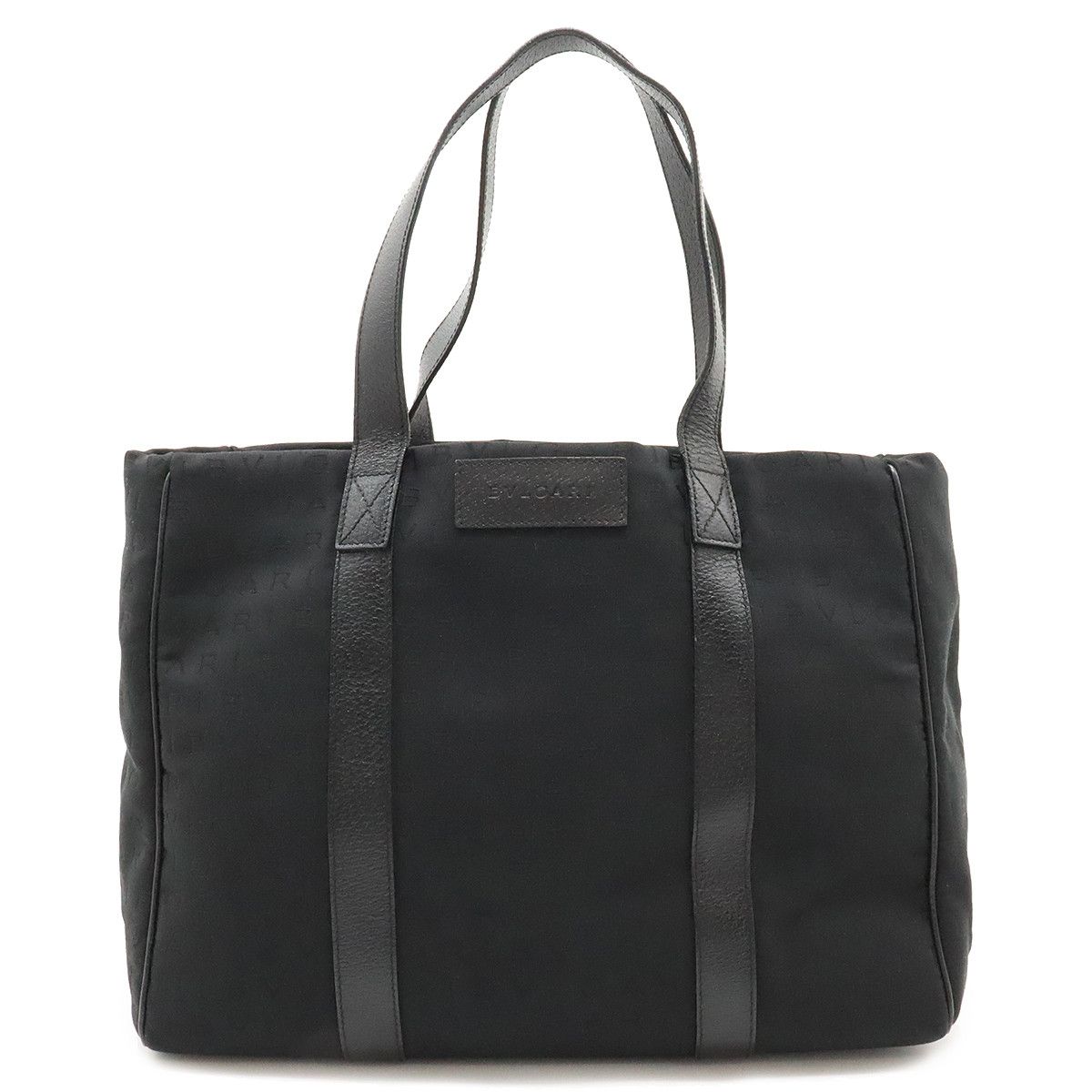 Bvlgari Bvlgari Bvlgari Logo Mania Canvas/Leather Tote Bag 26494 Canvas Tote Bag 26494 in Very Good Condition Size ONE SIZE - 1 Thumbnail
