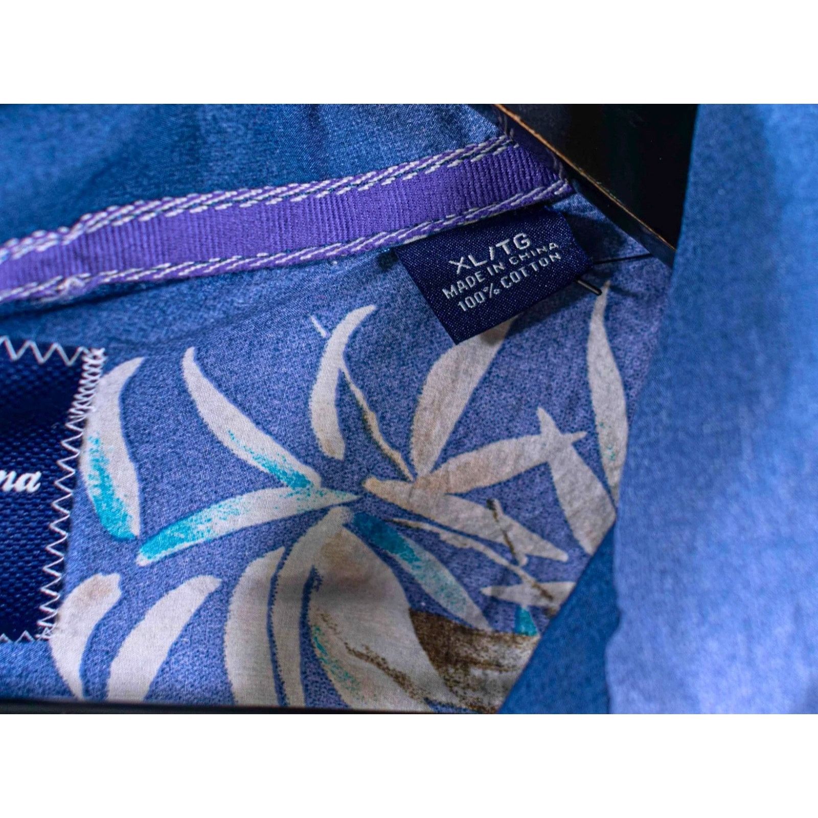 Tommy Bahama Tommy Bahama Hawaiian Camp Shirt Mens XL Blue Bamboo Floral Size US XL / EU 56 / 4 - 5 Thumbnail