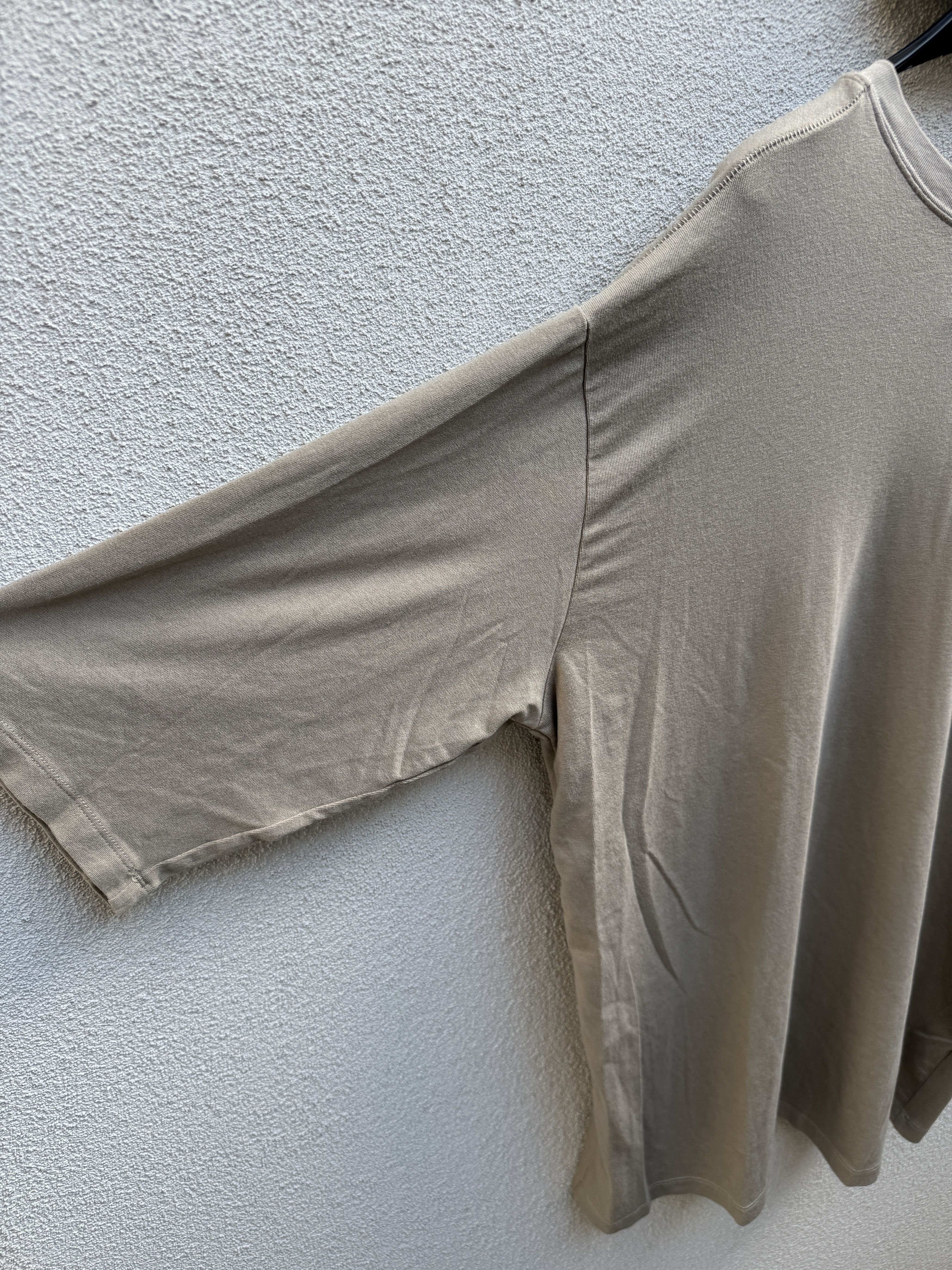 Thom Krom Thom Men Unisex Moonbeam Beige T-Shirt Cotton Modal Size M Size US M / EU 48-50 / 2 - 7 Thumbnail