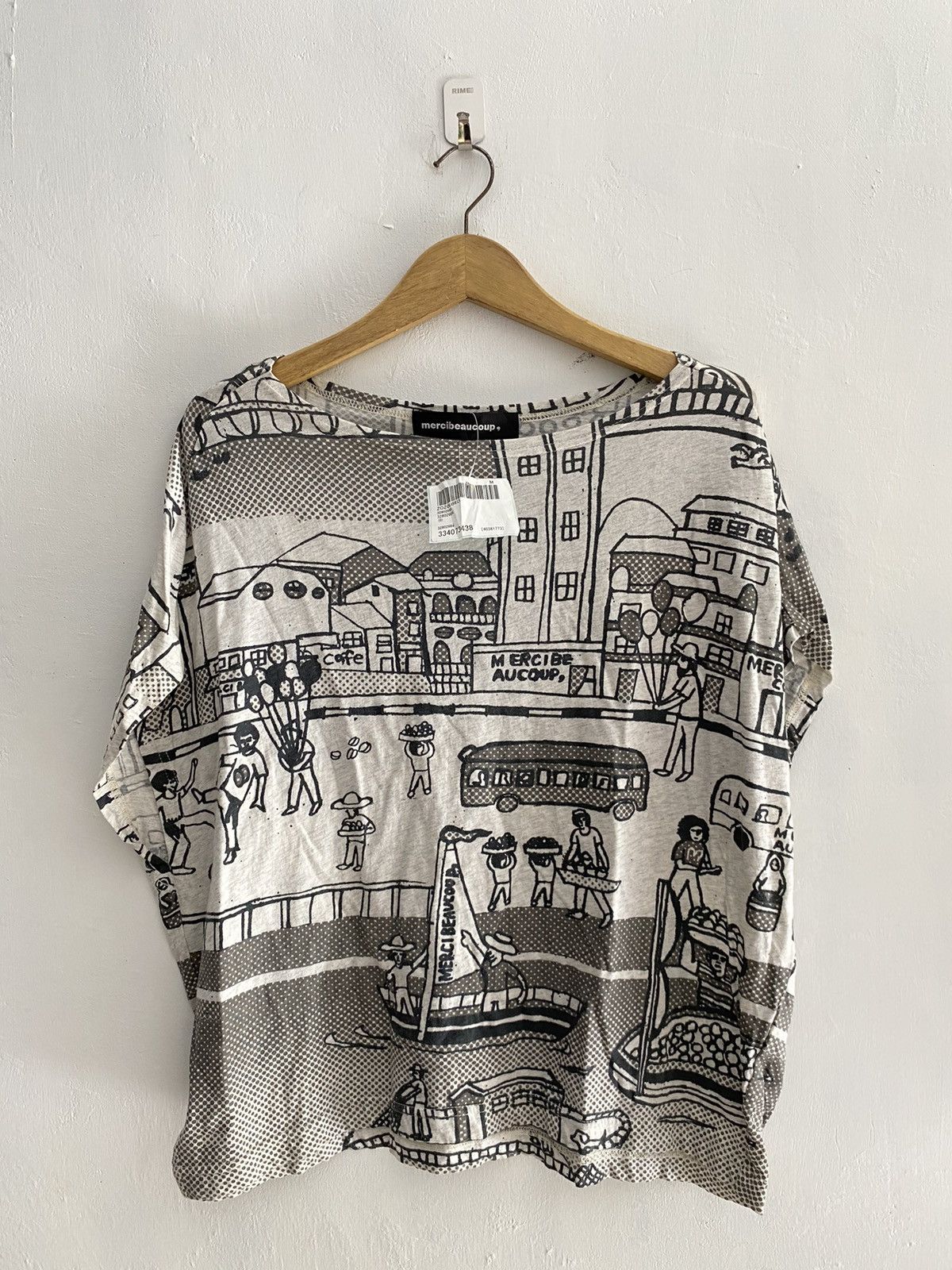 Issey Miyake × Japanese Brand × mercibeaucoup Vintage mercibeaucoup art all over print tshirts 90s Size US M / EU 48-50 / 2 - 1 Thumbnail