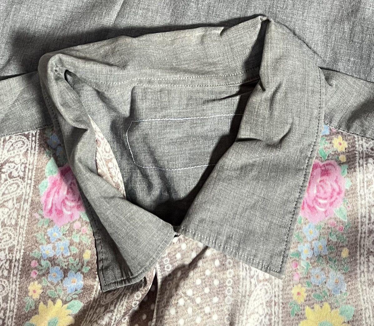 Comme des Garcons Vintage cdg printed hybrid open collar shirt Size US S / EU 44-46 / 1 - 5 Thumbnail