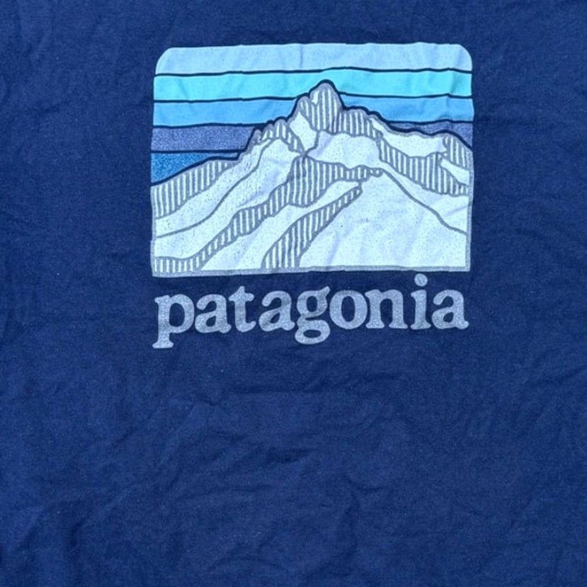 Patagonia VINTAGE Patagonia Line Logo Ridge Stripe Organic Pocket T-Shirt Navy Blue Small Mens Size US S / EU 44-46 / 1 - 5 Thumbnail