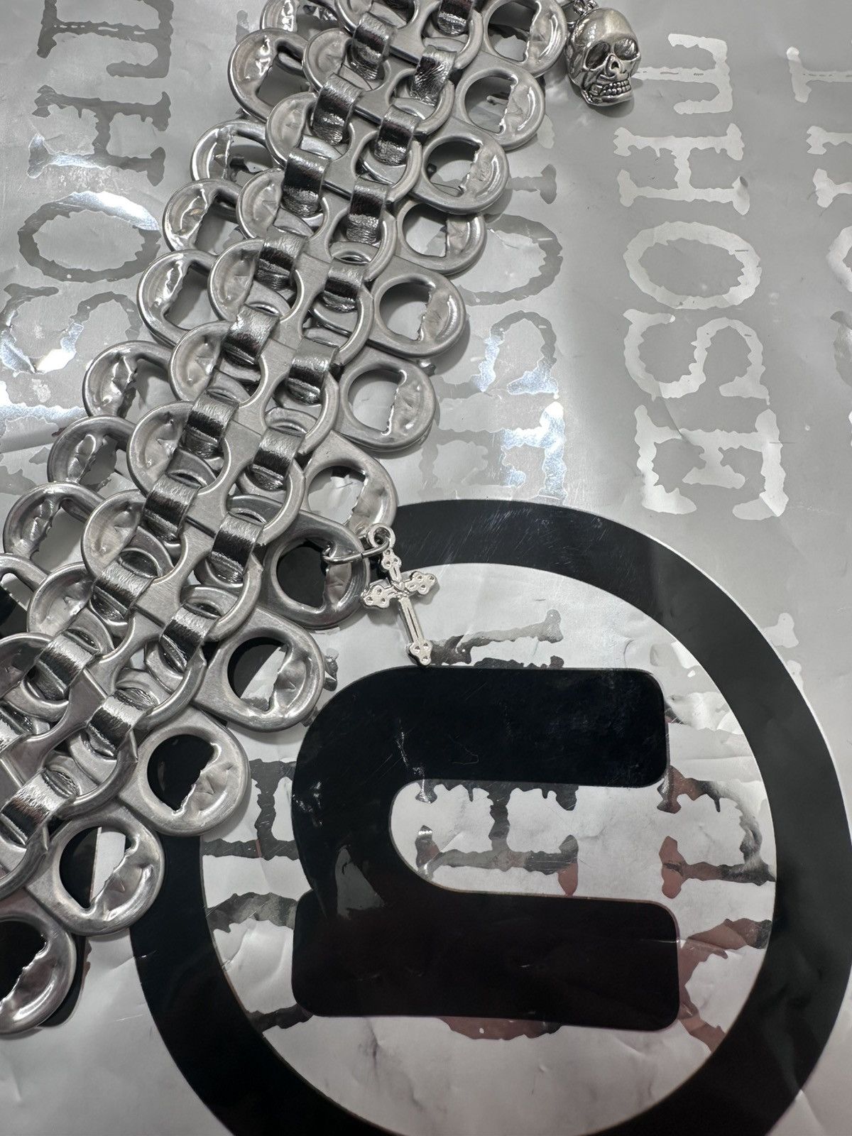 Greedy Unit GREEDY UNIT SILVER BOTTLE CAP BELT V1 Size ONE SIZE - 7 Thumbnail