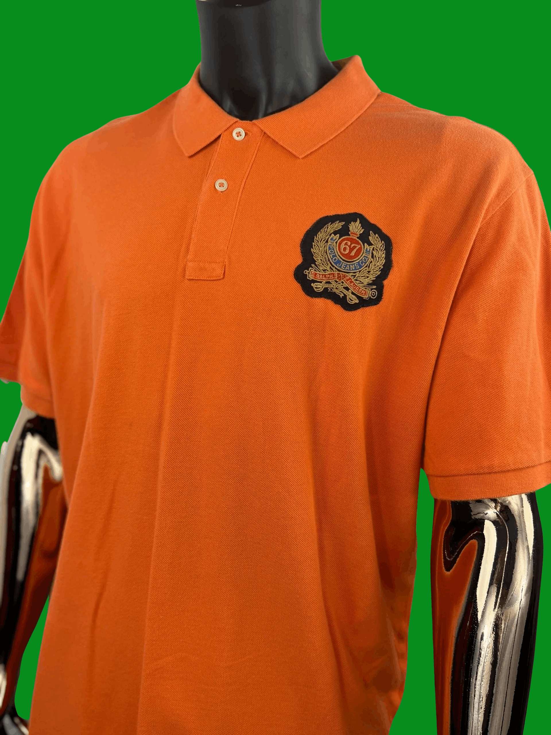 Polo Ralph Lauren VTG Polo Jeans Co. Ralph Lauren “67” Crest Polo Shirt Size US XXL / EU 58 / 5 - 1 Thumbnail