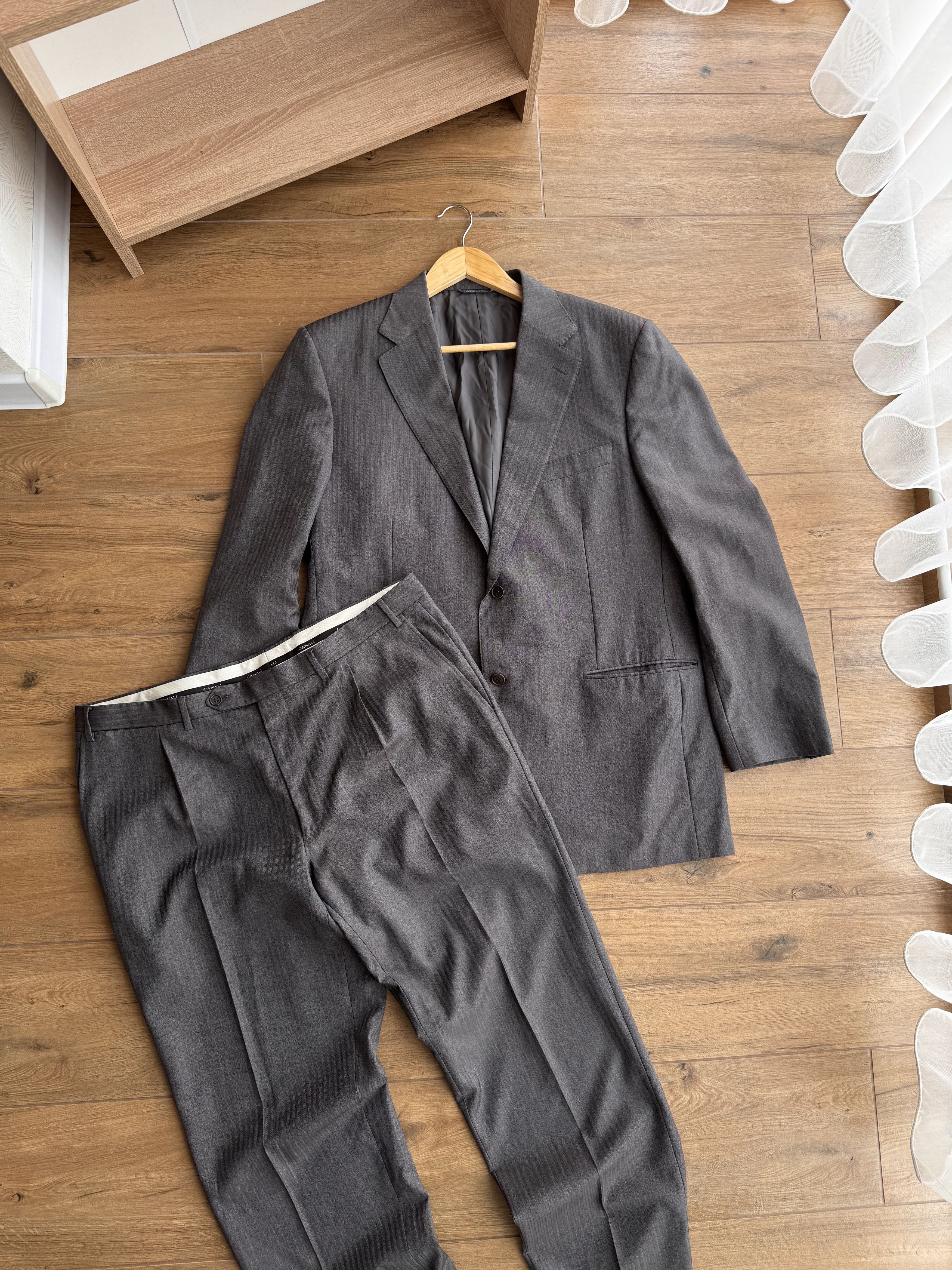 Canali × Vintage Vintage Canali Covela Luxury Pure Wool Formal Suit Size 56R Size 54R - 4 Thumbnail