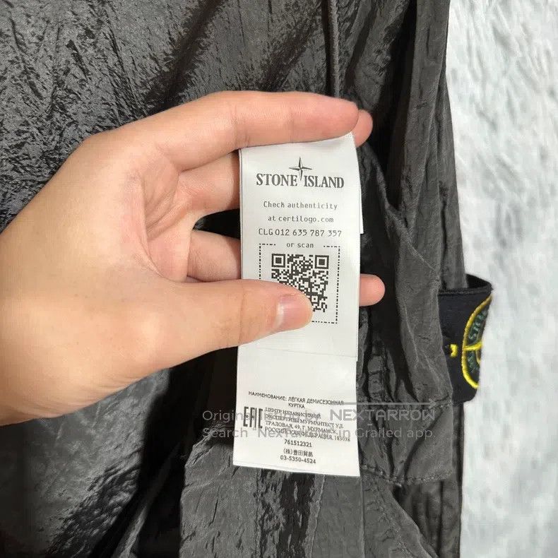 Stone Island Stone Island Metallic Nylon Jacket Coat Carbon Black XXL Size US XXL / EU 58 / 5 - 5 Thumbnail